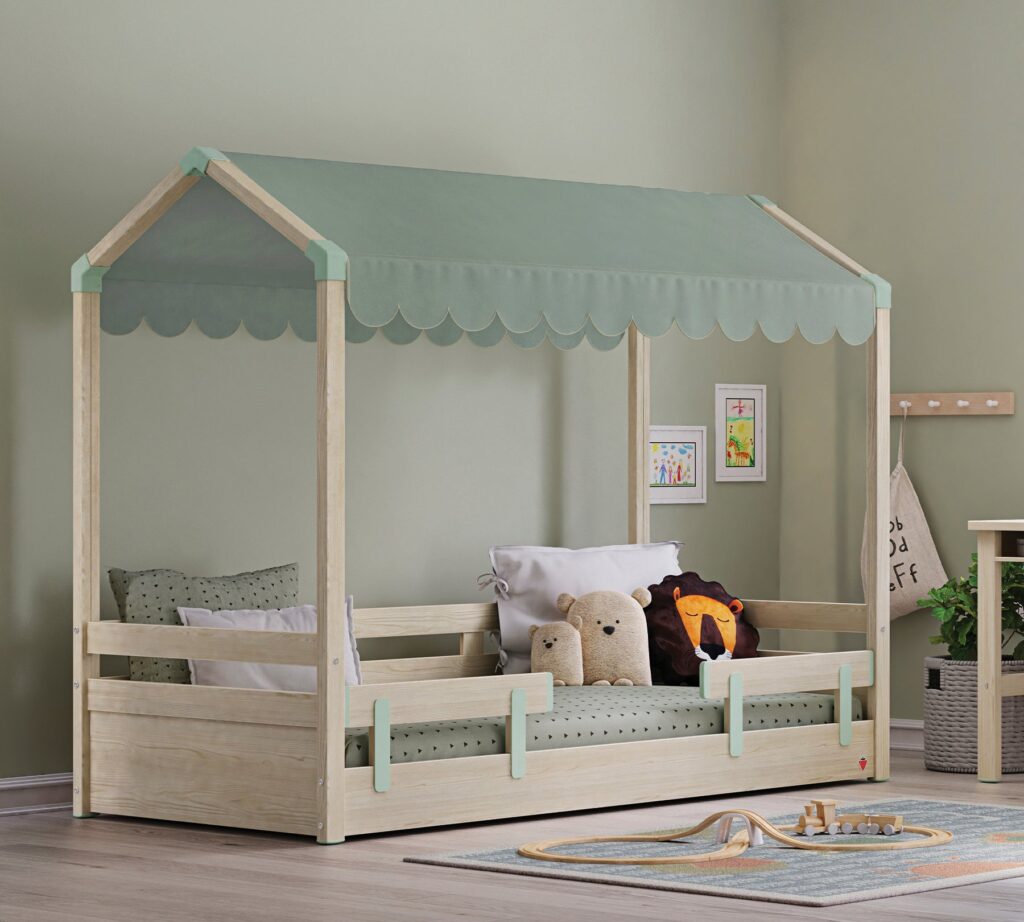 Cilek Montes Natural Hausbett mit Dach