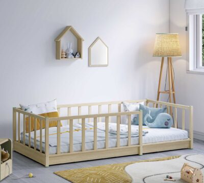 Cilek Line-Bett ohne Dach (montes Natur) (90 × 190 cm)