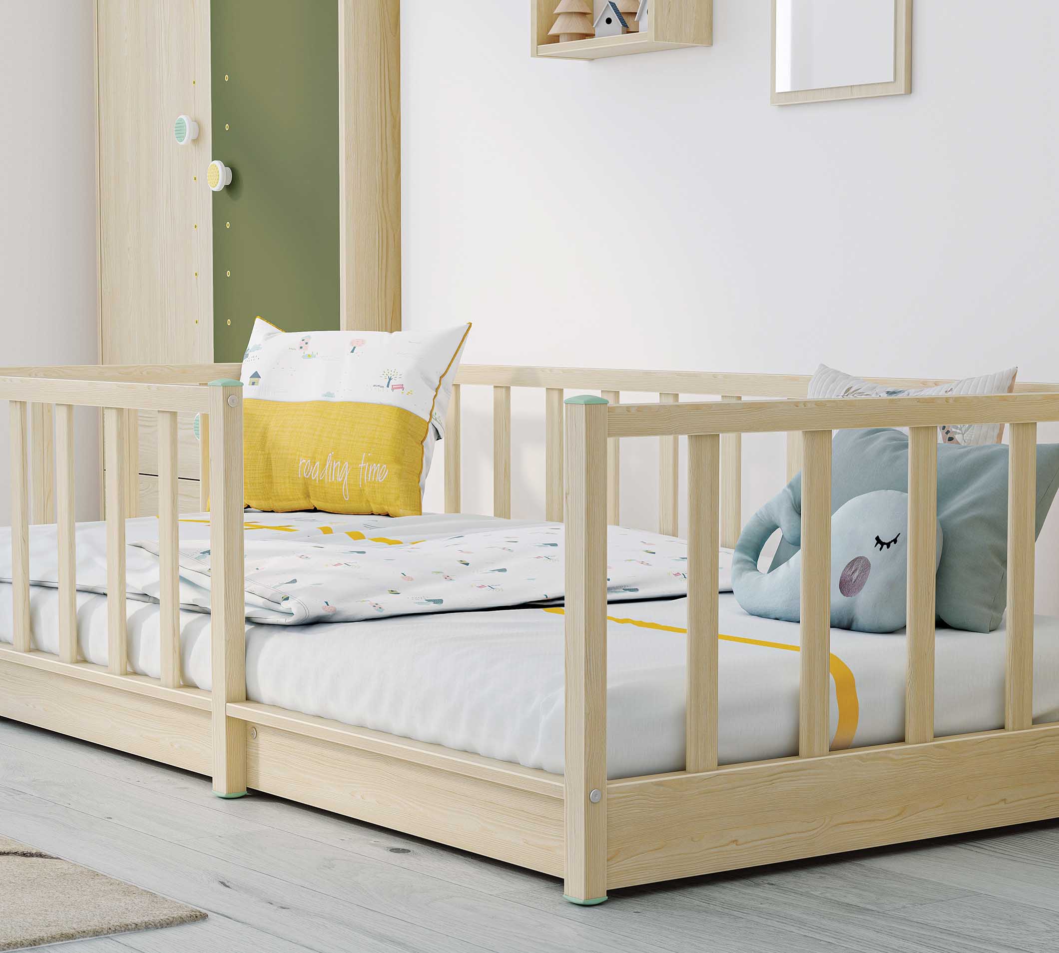 Cilek Line-Bett ohne Dach (montes Natur) (90 × 190 cm) – Bild 11