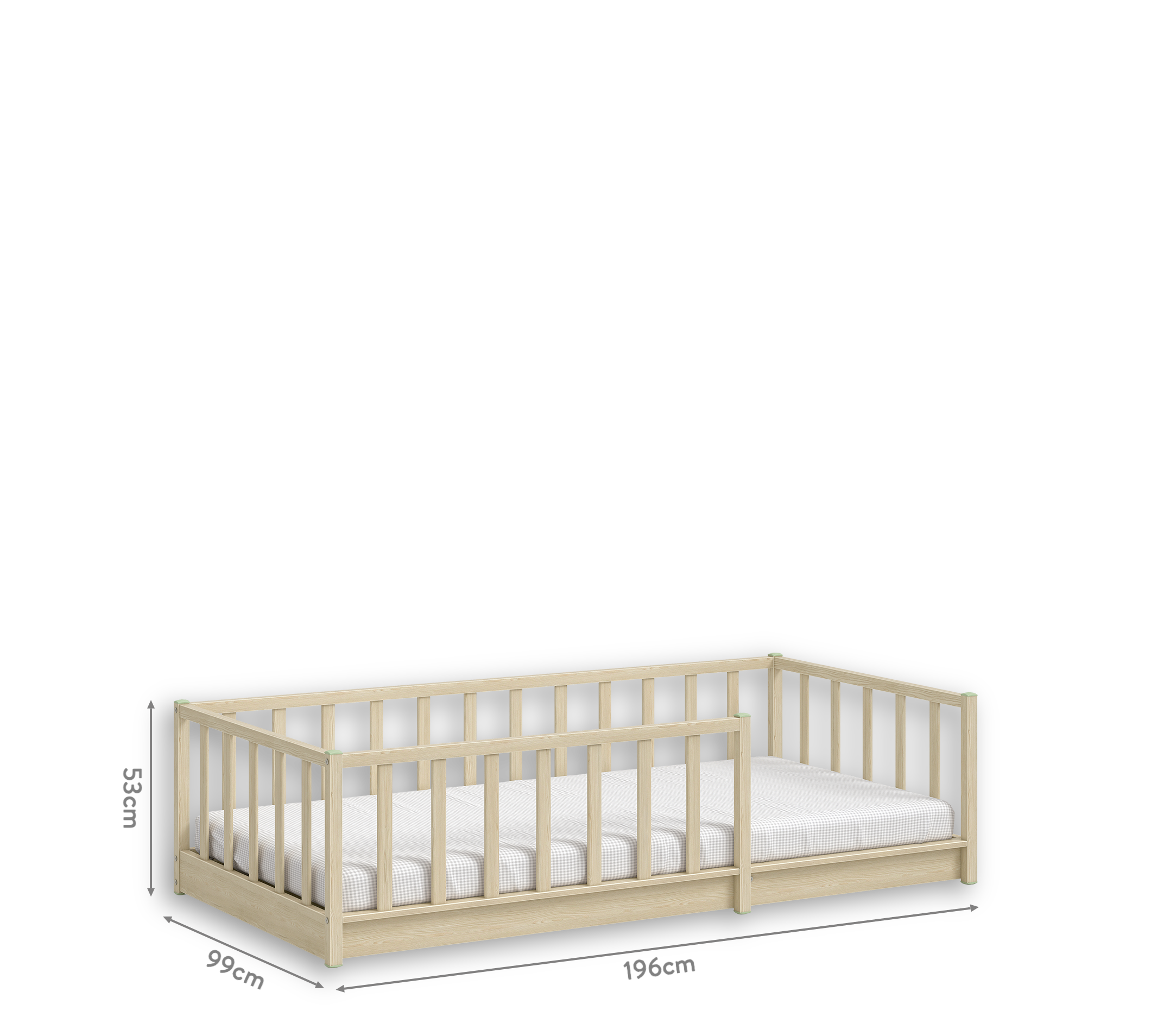 Cilek Line-Bett ohne Dach (montes Natur) (90 × 190 cm) – Bild 12