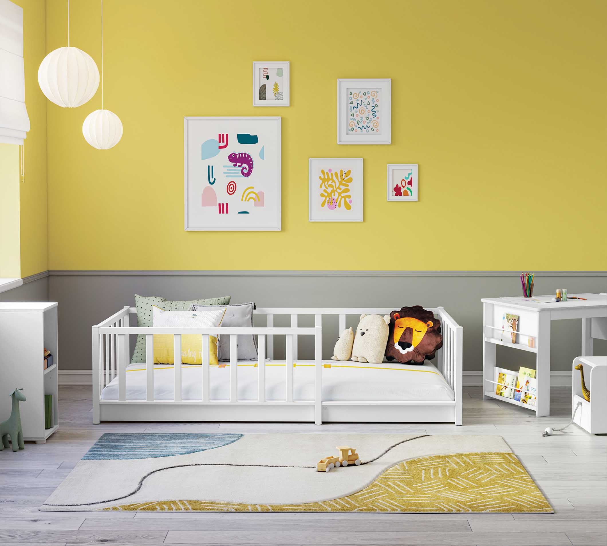 Cilek Montes Weiß Bett ohne Dach (90 × 190 cm) – Bild 2