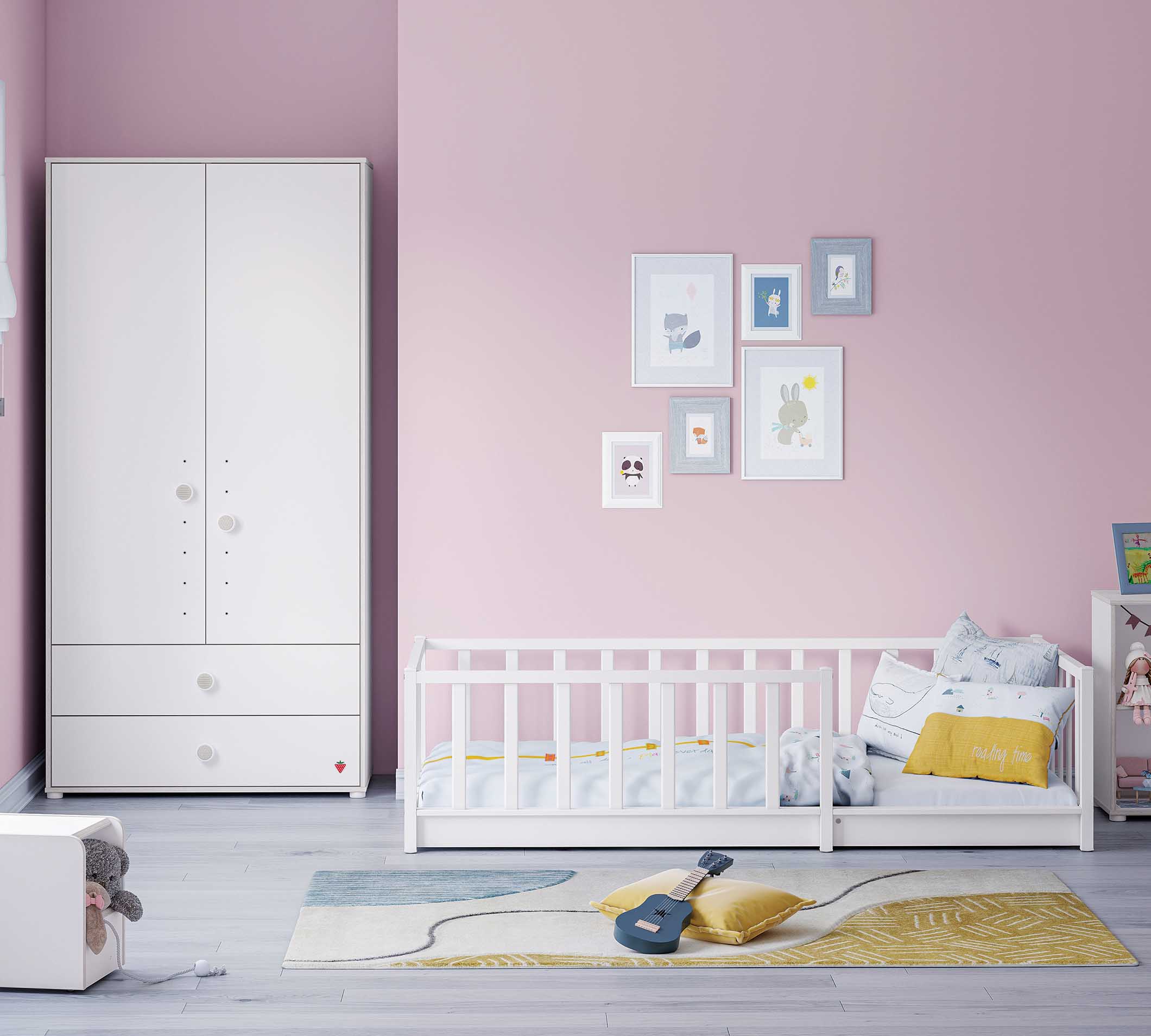 Cilek Montes Weiß Bett ohne Dach (90 × 190 cm) – Bild 3