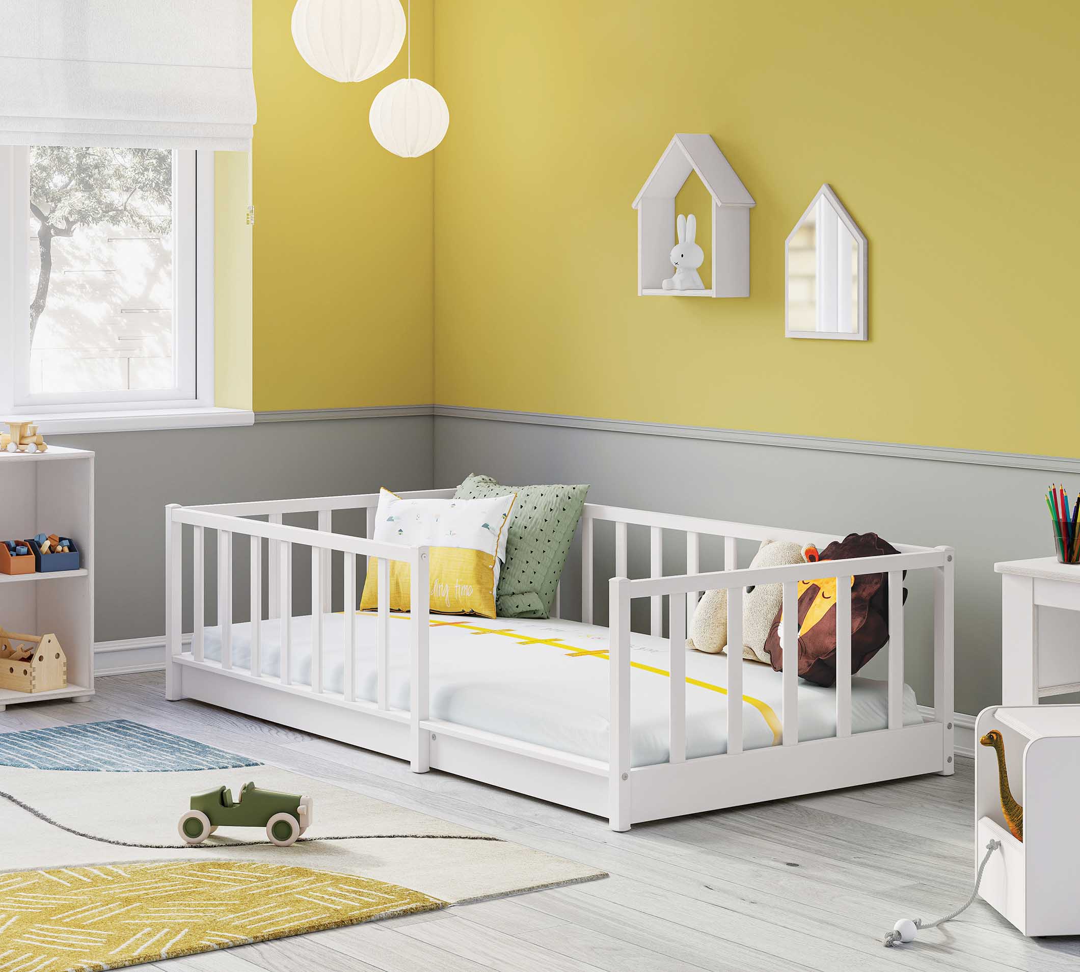 Cilek Montes Weiß Bett ohne Dach (90 × 190 cm) – Bild 10