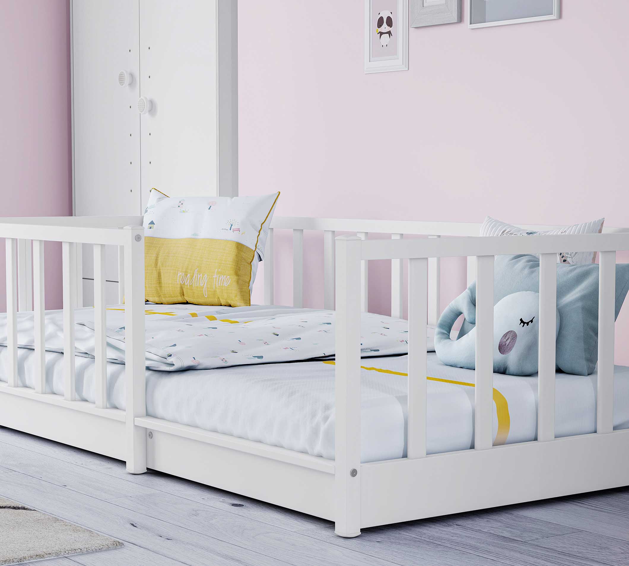 Cilek Montes Weiß Bett ohne Dach (90 × 190 cm) – Bild 11