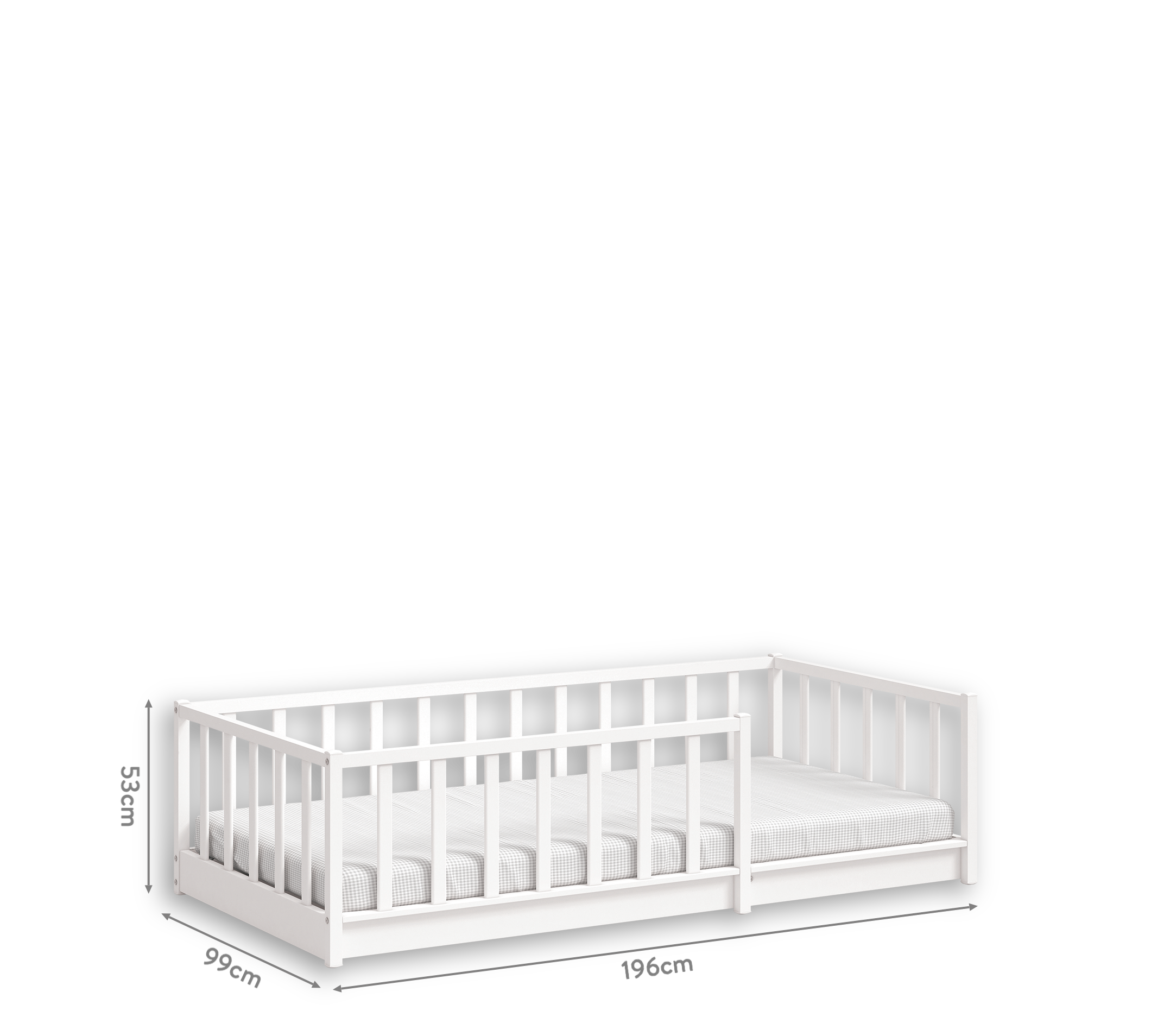 Cilek Montes Weiß Bett ohne Dach (90 × 190 cm) – Bild 12
