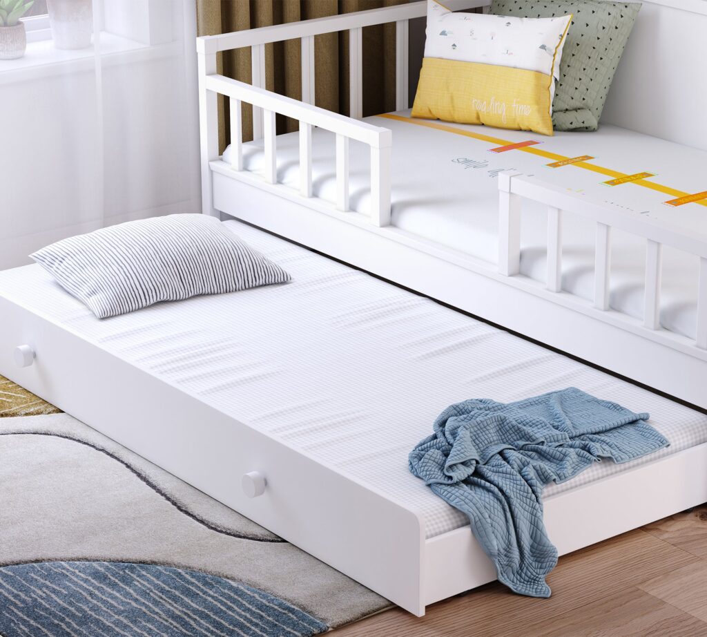 Cilek Ausziehbett mit Griff (montes Weiß) (90 × 190 cm)