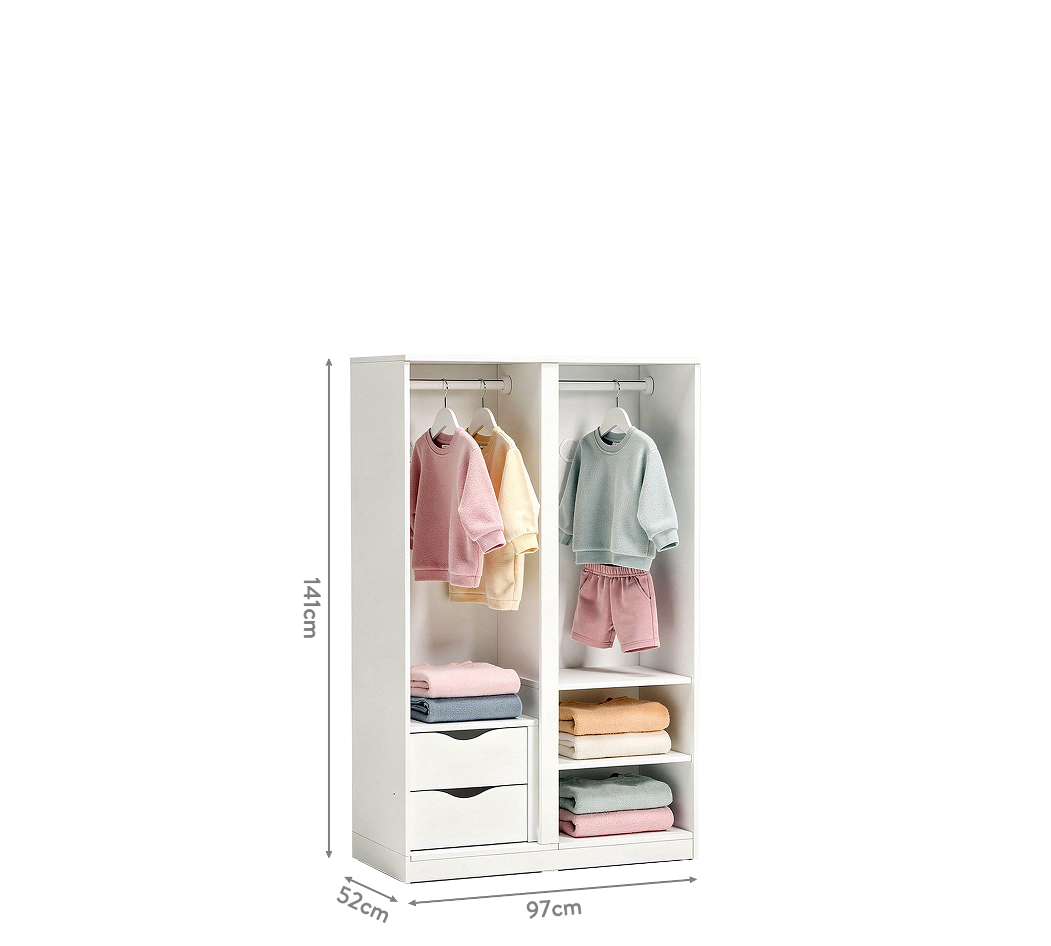 Cilek Studio Kleiderschrank (weiß) – Bild 4