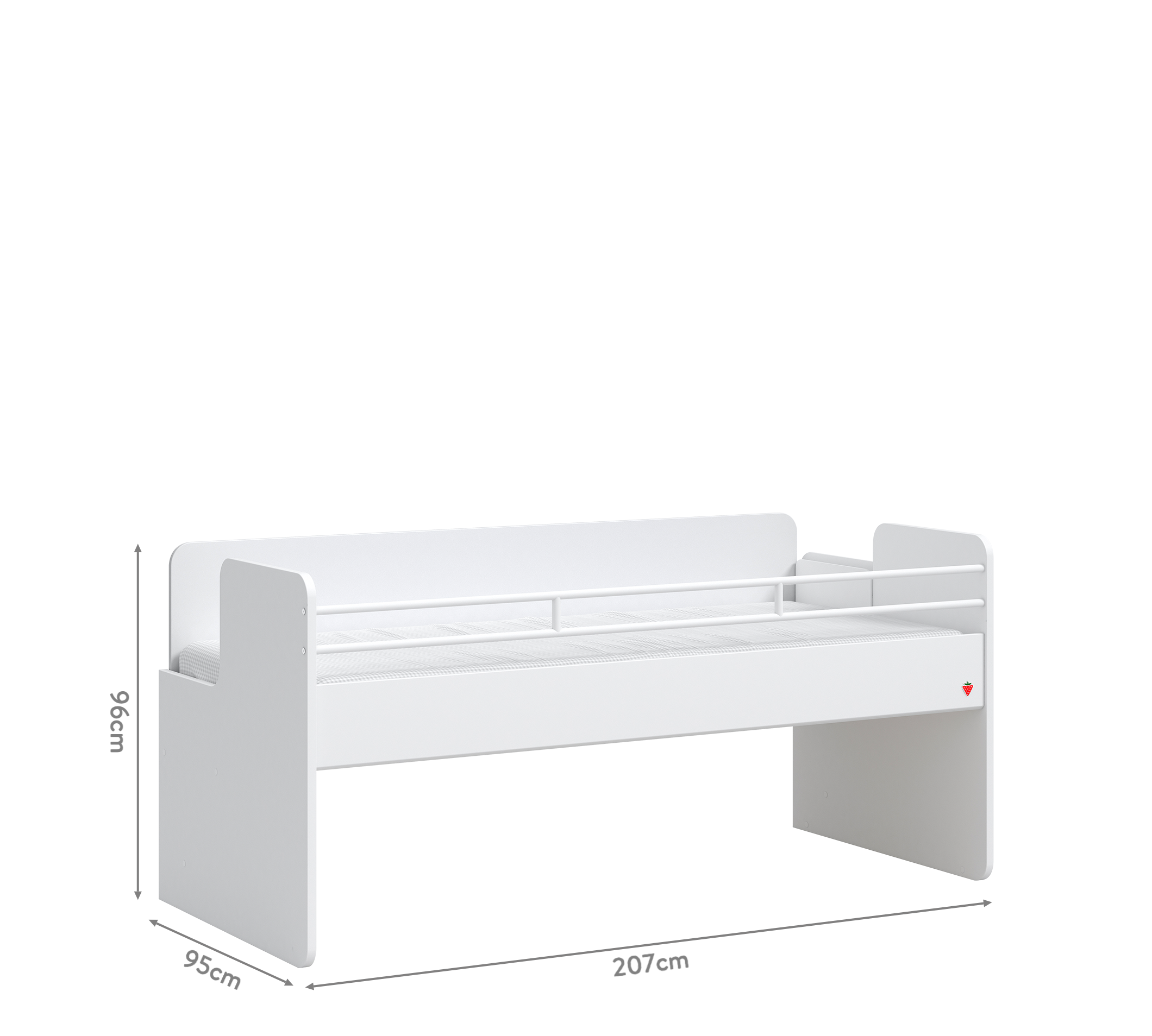 Cilek Studio UPPER Bett (weiß) – Bild 2