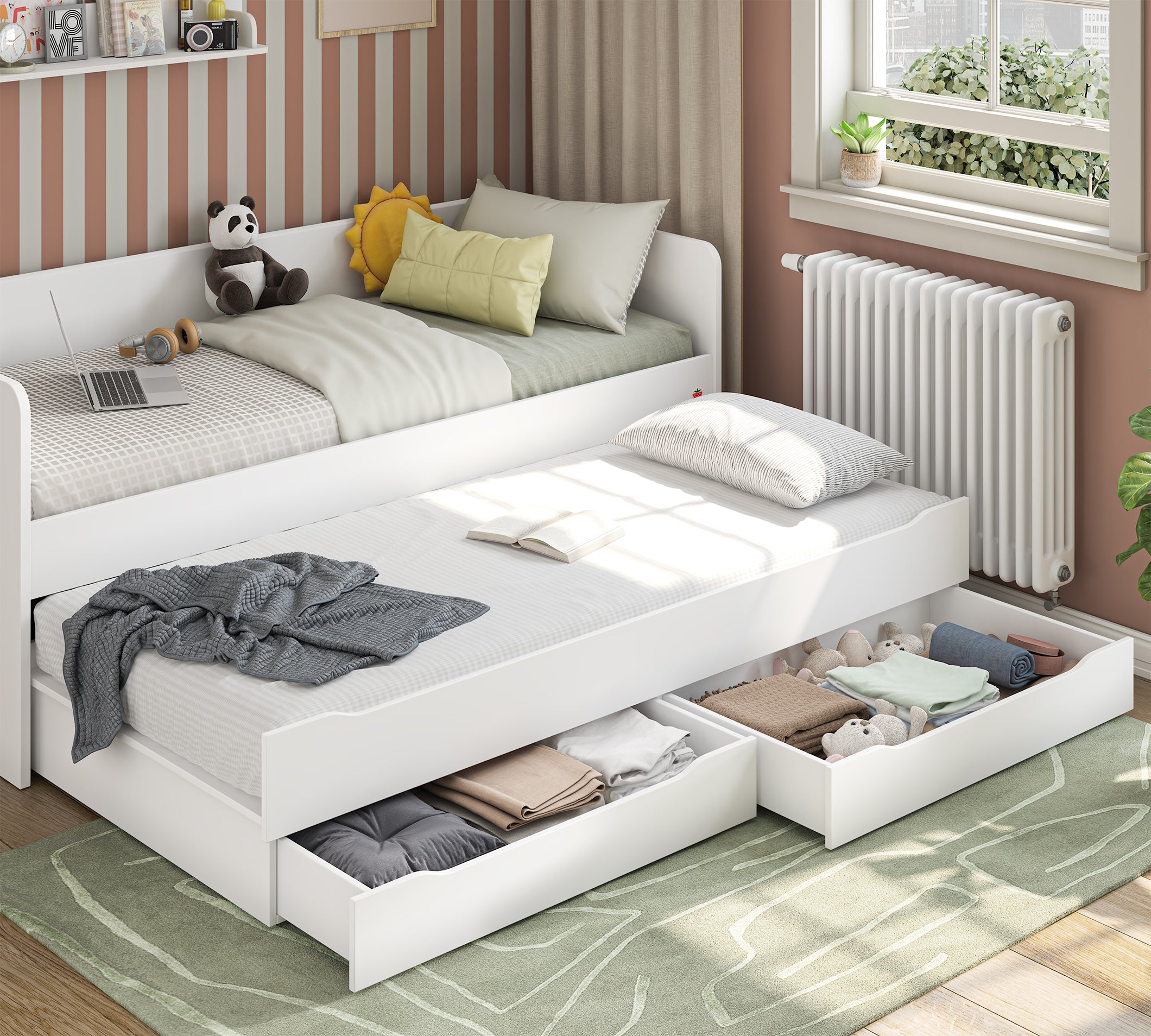 Cilek Studio Ausziehbett (weiß) – Bild 2