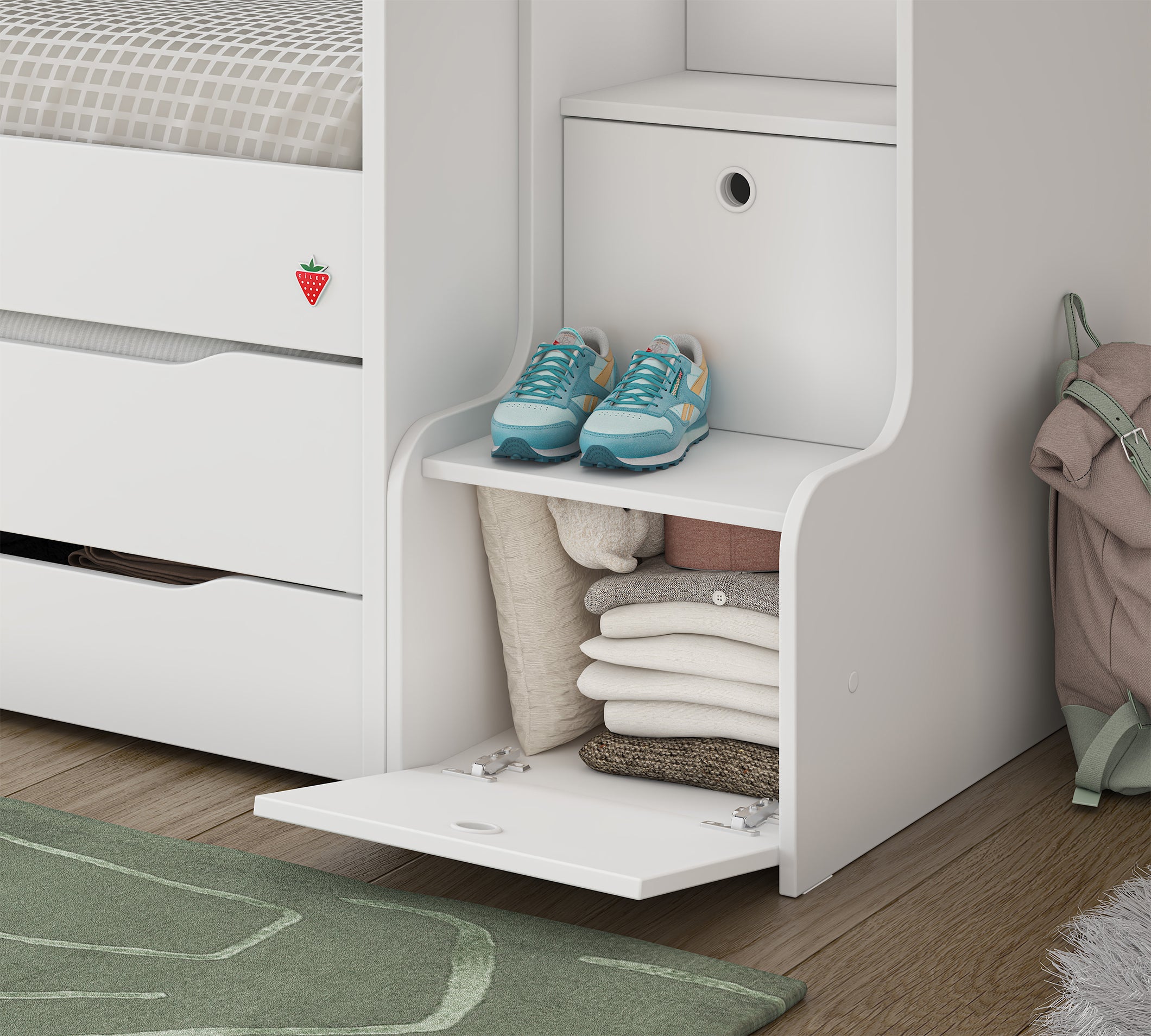 Cilek Studio STAIRCASE WITH Schrank (weiß) – Bild 2