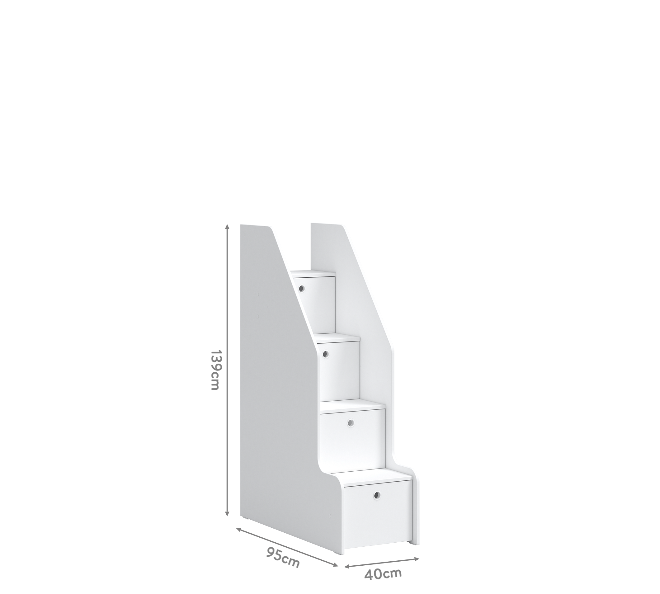 Cilek Studio STAIRCASE WITH Schrank (weiß) – Bild 3