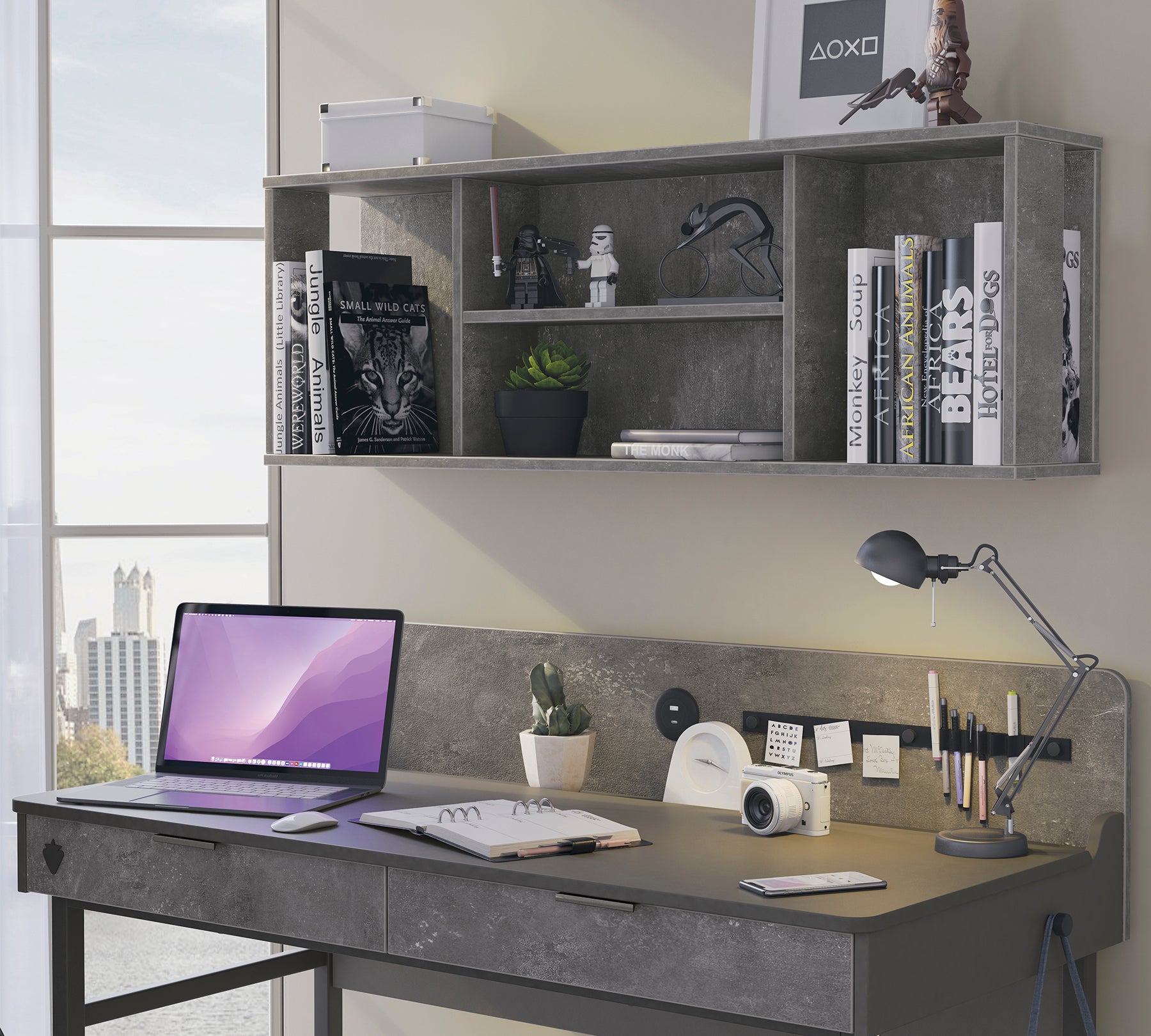 Cilek Space Gray Space Grau WALL UNIT