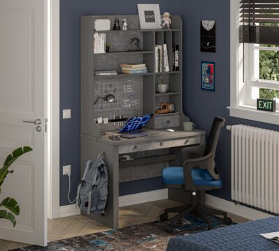 Cilek Space Gray Hoher Schreibtischaufsatz