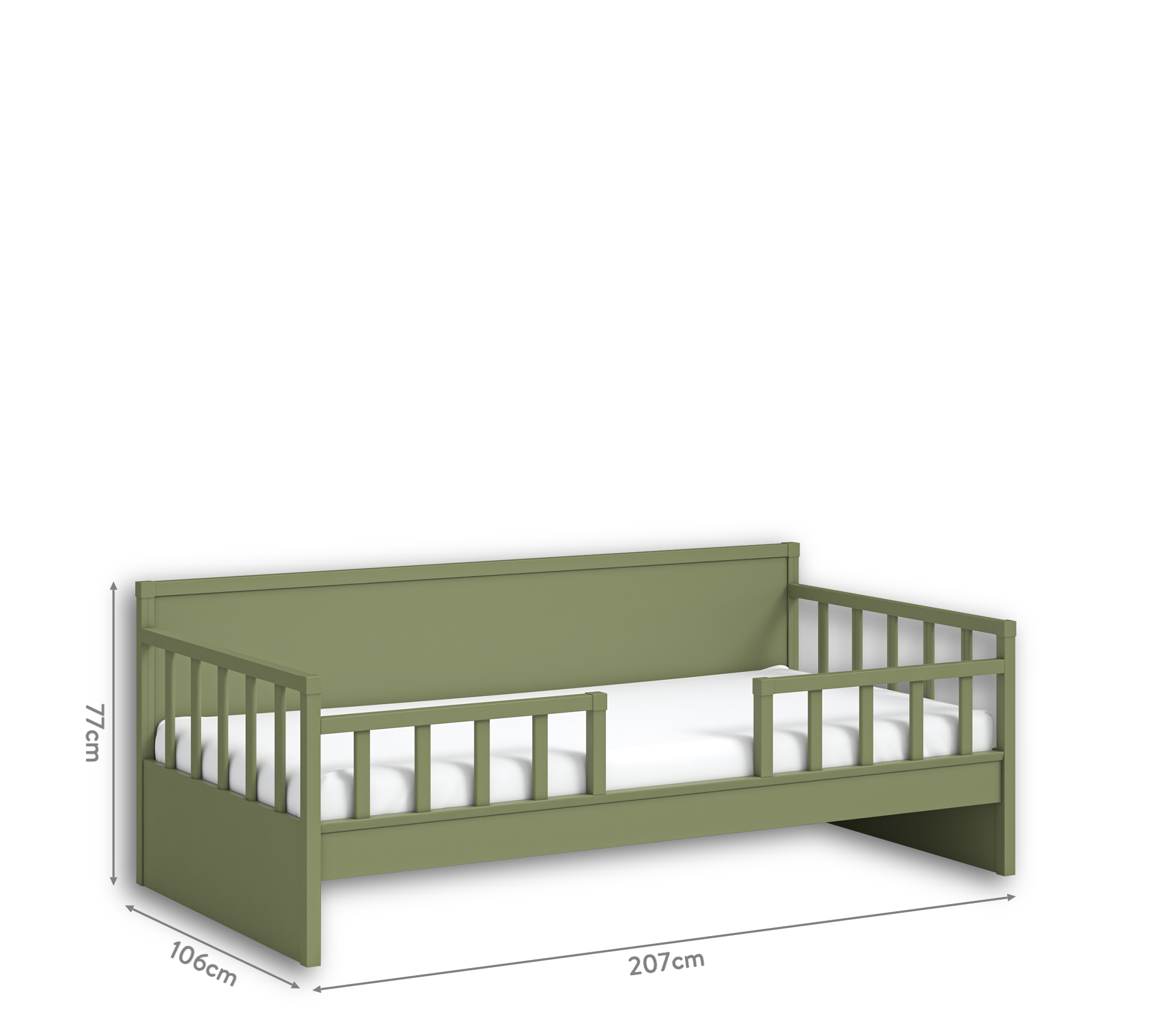 Cilek Tagesbett Bett WITHOUT ROOF (Grün)(100X200 CM) – Bild 3
