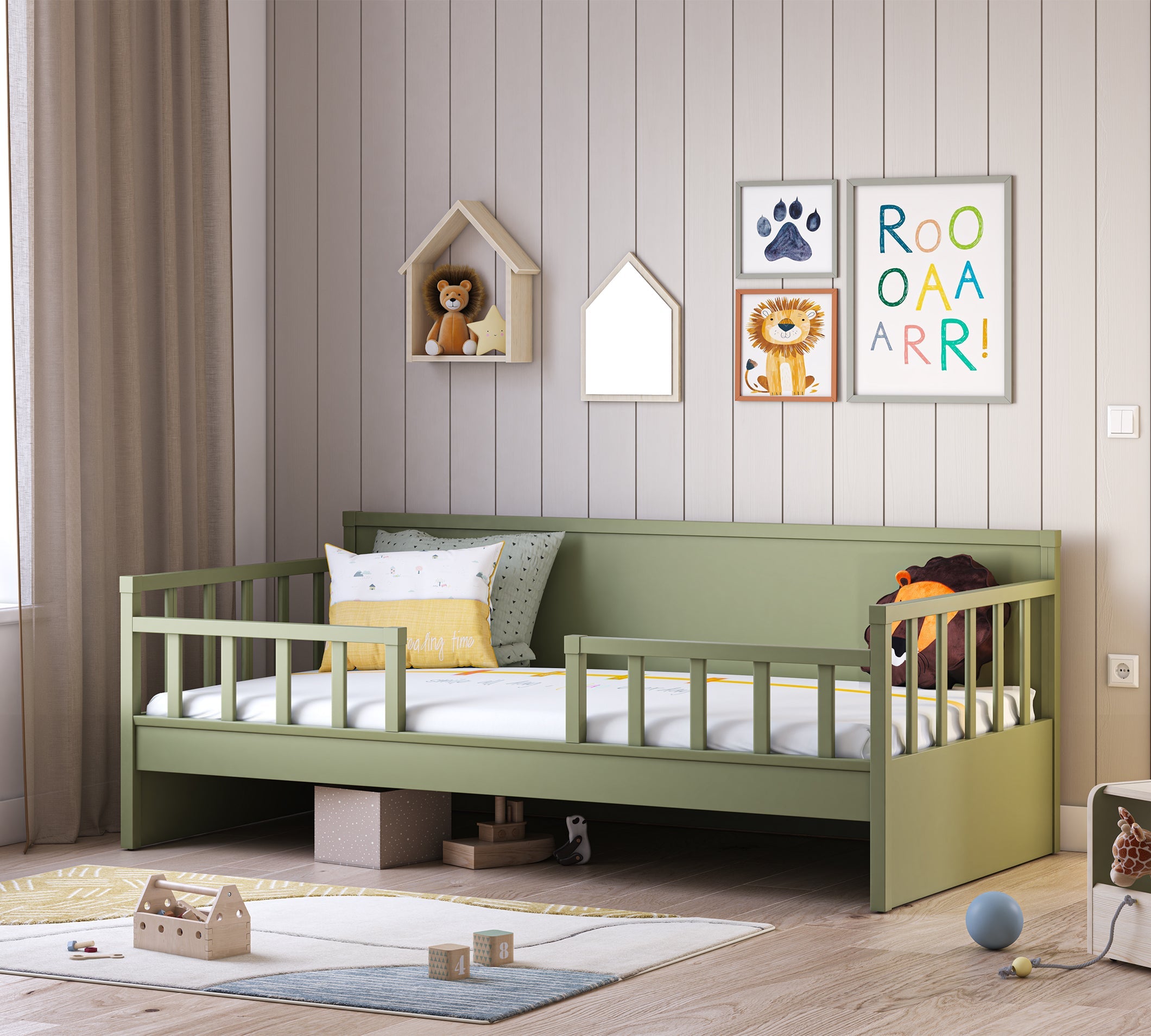 Cilek Tagesbett Bett WITHOUT ROOF (Grün)(100X200 CM) – Bild 4