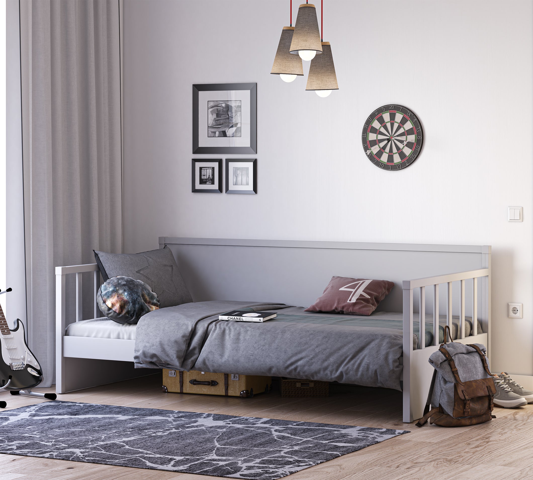 Cilek Tagesbett Bett WITHOUT ROOF (grau) (100X200 CM) – Bild 2