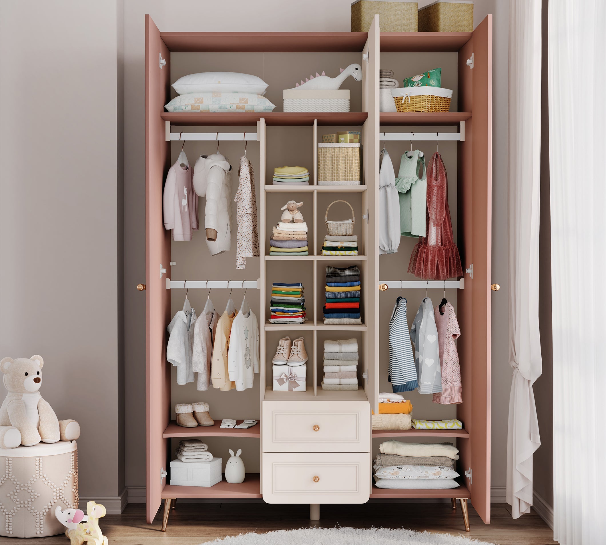 Cilek Baby Elegance Baby Cilek Elegance 3 DOORS Kleiderschrank – Bild 5
