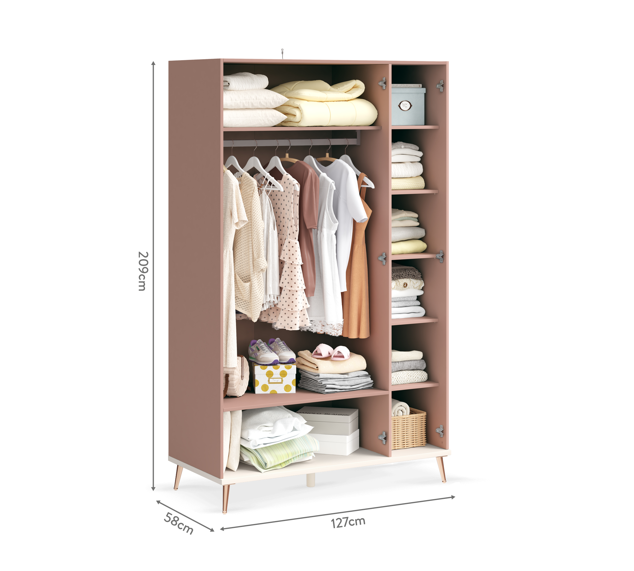 Cilek Elegance 3 DOORS LINE Kleiderschrank – Bild 3