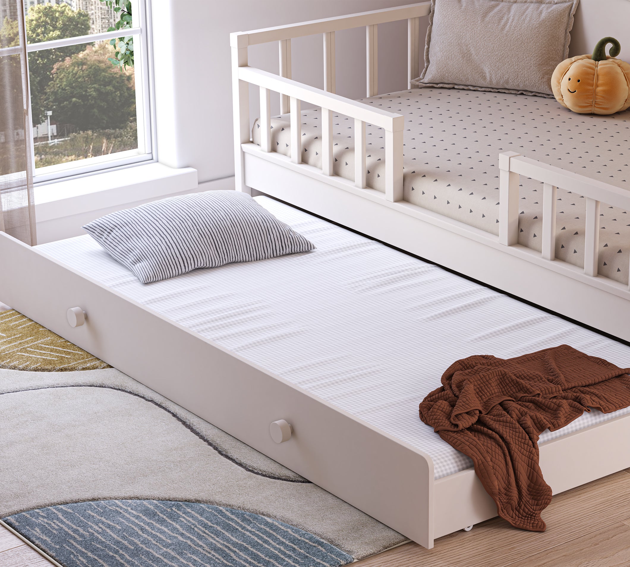 Cilek Ausziehbett WITH HANDLE (cream) (90X190 CM)