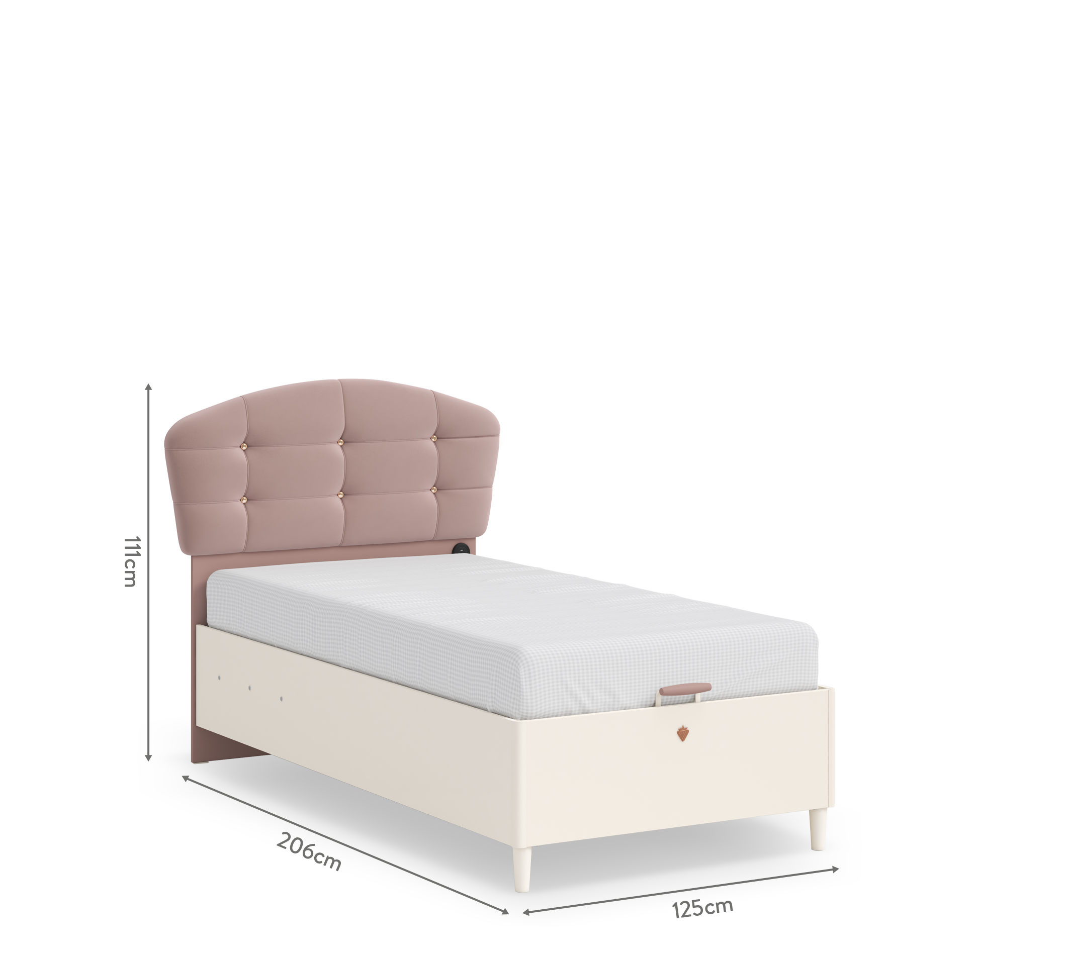 Cilek Elegance Stauraumbett mit flachem Kopfteil (120 × 200 cm) – Bild 25