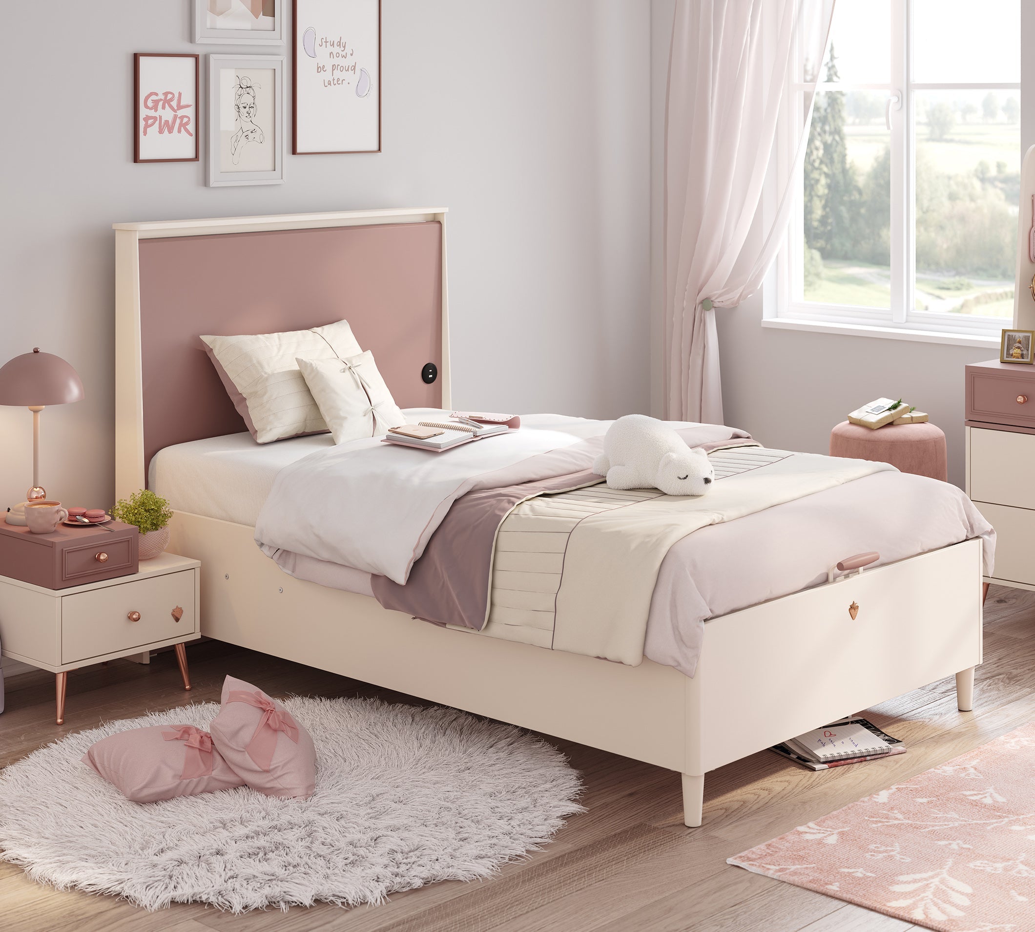 Cilek Elegance Stauraumbett mit flachem Kopfteil (120 × 200 cm) – Bild 15