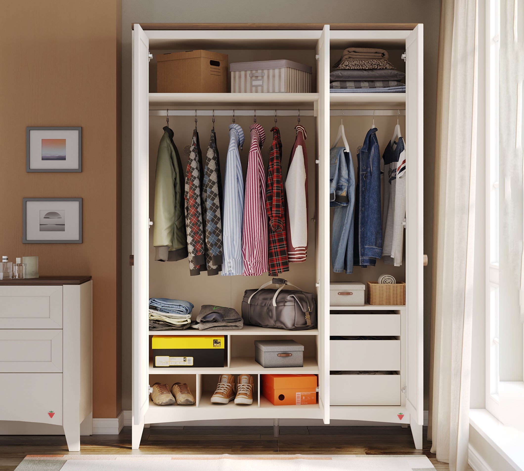 Cilek Lapel 3 DOORS Kleiderschrank – Bild 9