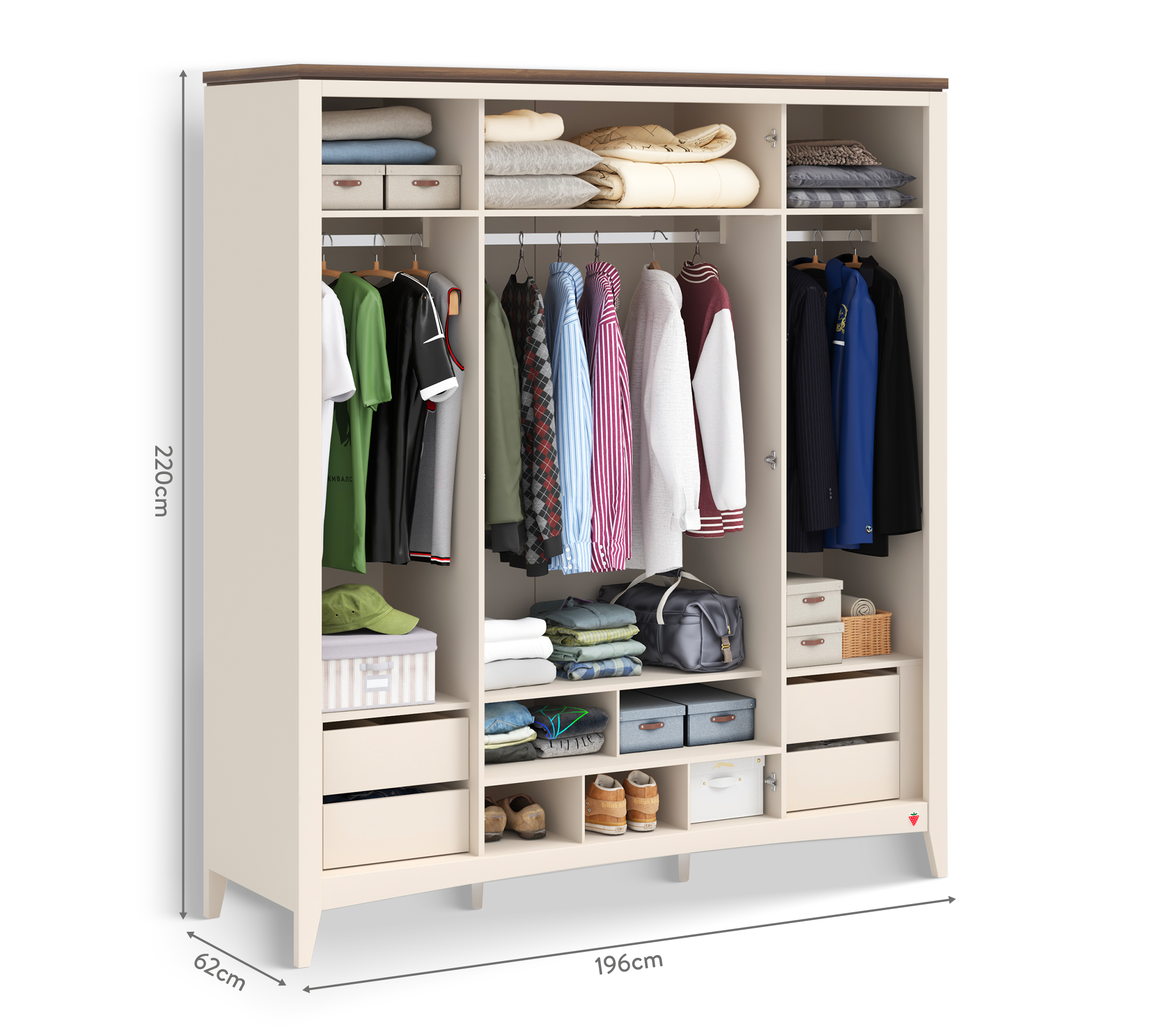 Cilek Lapel 4 DOORS Kleiderschrank – Bild 10