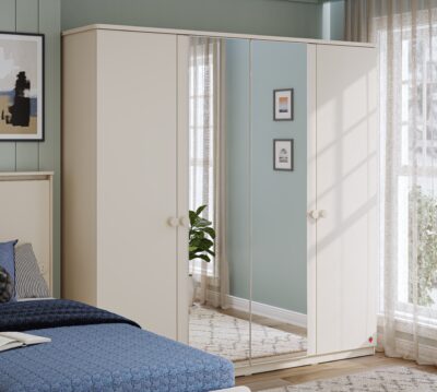 Cilek Varia Cream 4-türiger Kleiderschrank