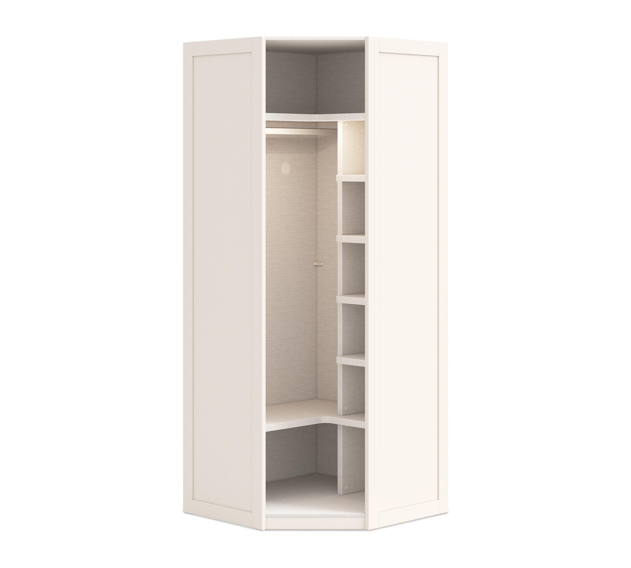 Cilek CORNER Tür Kleiderschrank CREAM (glass Tür) – Bild 7