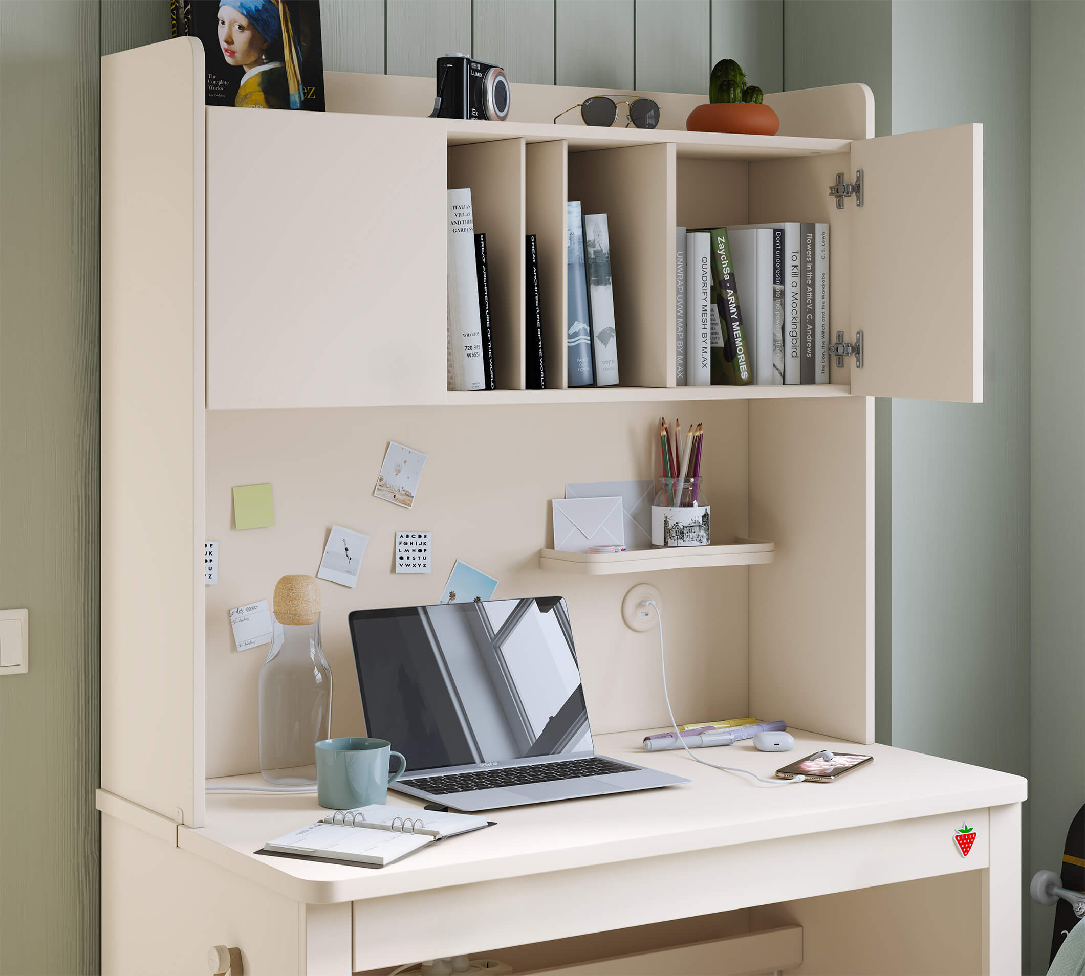 Cilek Varia Cream STUDY UNIT WITH Schrank – Bild 5