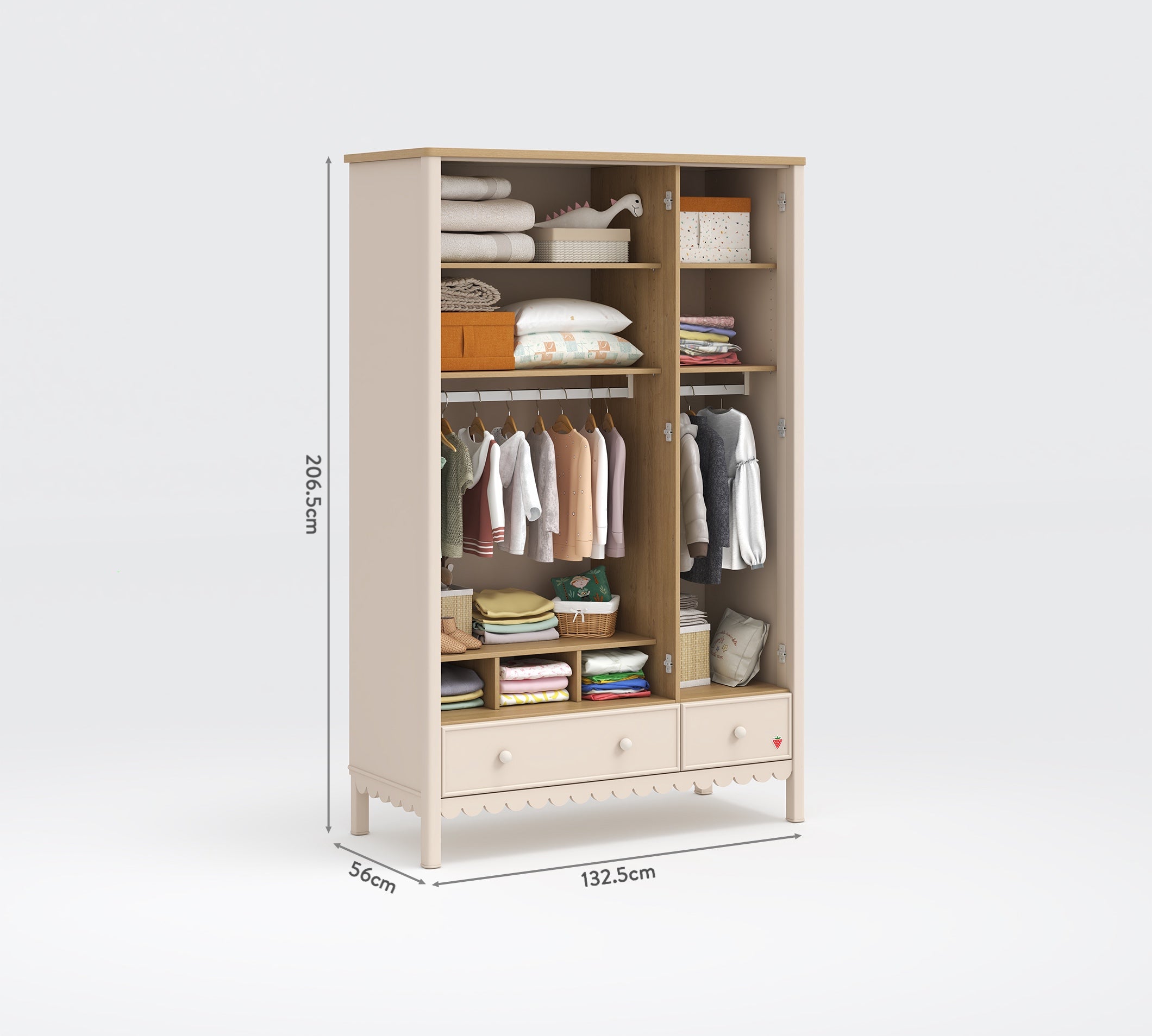 Cilek Toon 3 DOORS Kleiderschrank – Bild 5