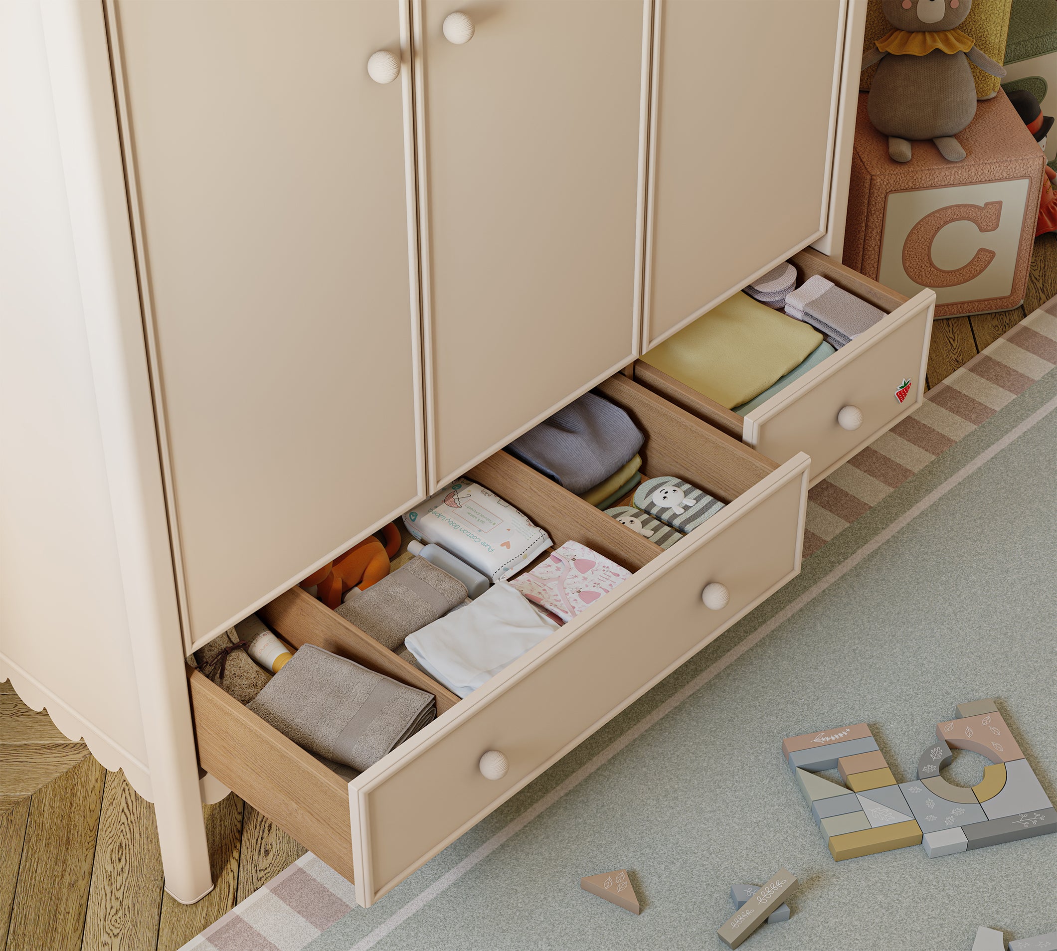 Cilek Toon 3 DOORS Kleiderschrank – Bild 4