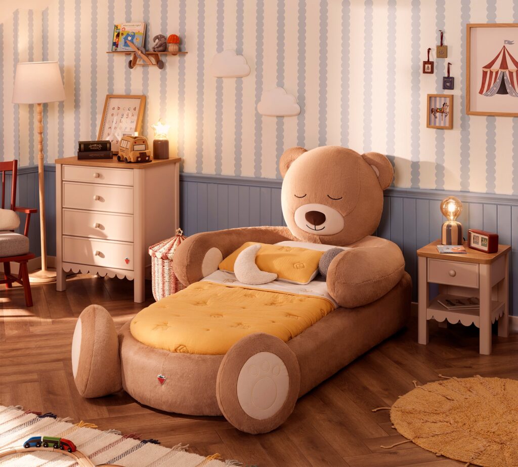 Cilek Fluffy Friends Teddybär-Bett (78 × 163 cm)