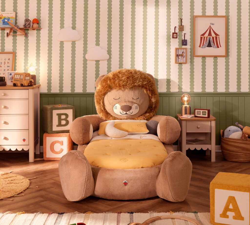 Cilek Fluffy Friends LEO Bett (78 × 163 cm)