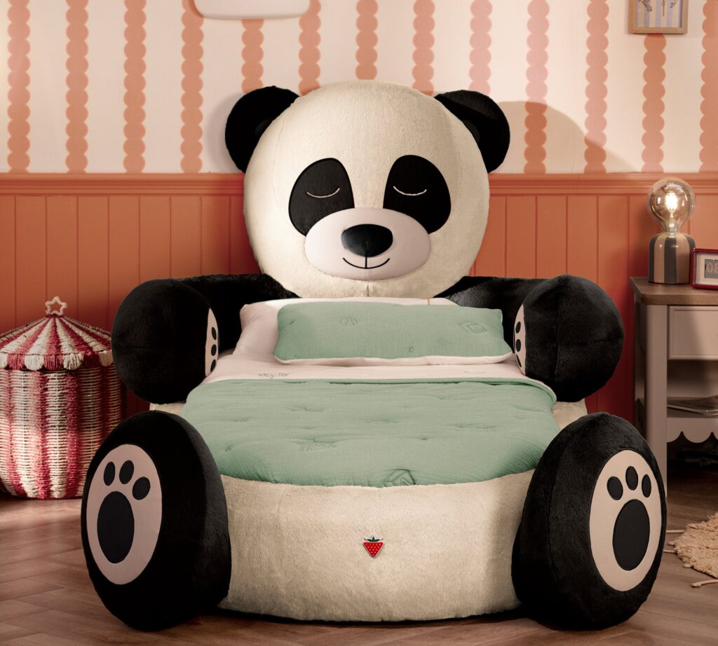 Cilek Fluffy Friends PANDA Bett (78 × 163 cm)