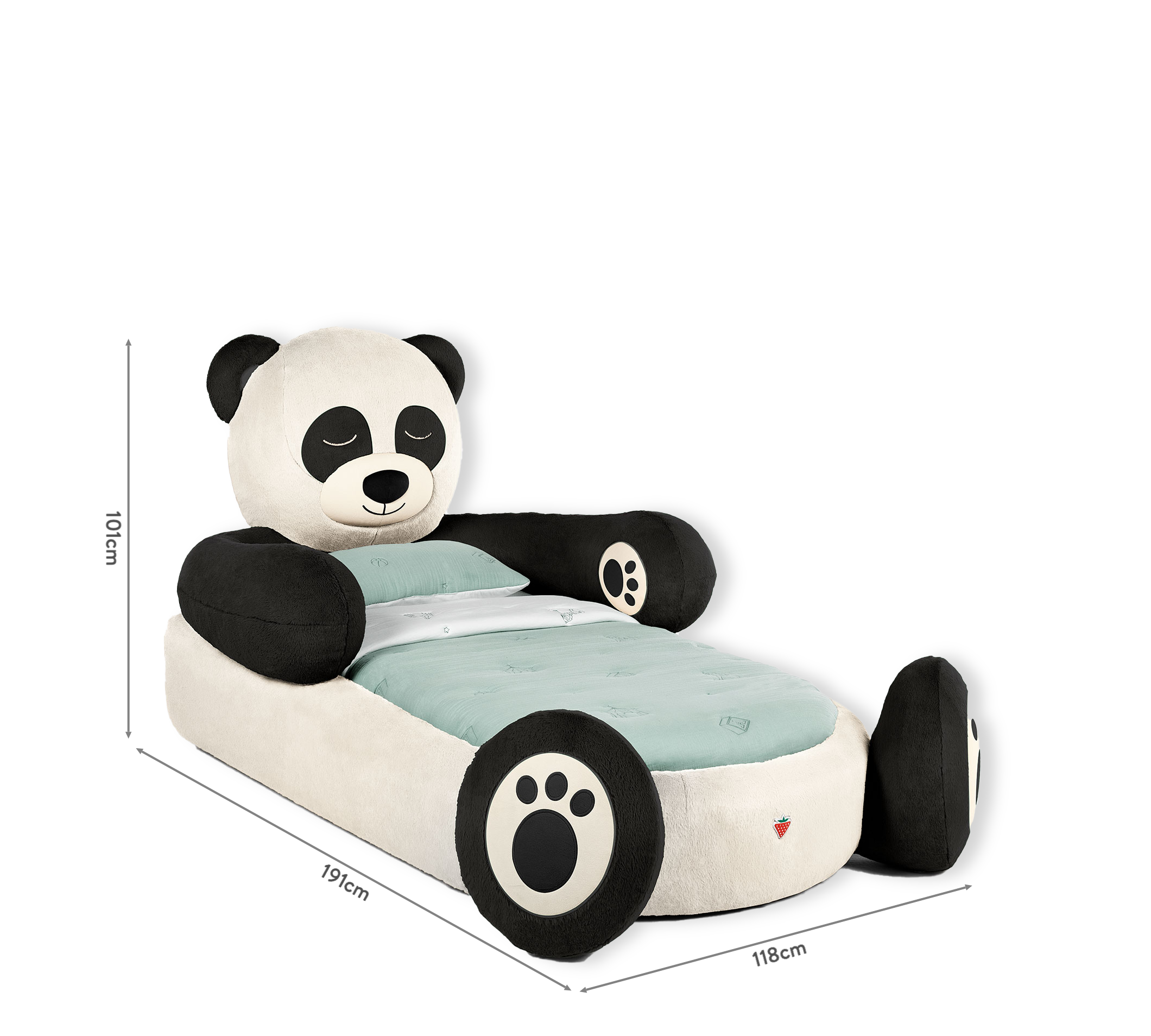 Cilek Fluffy Friends PANDA Bett (78 × 163 cm) – Bild 9