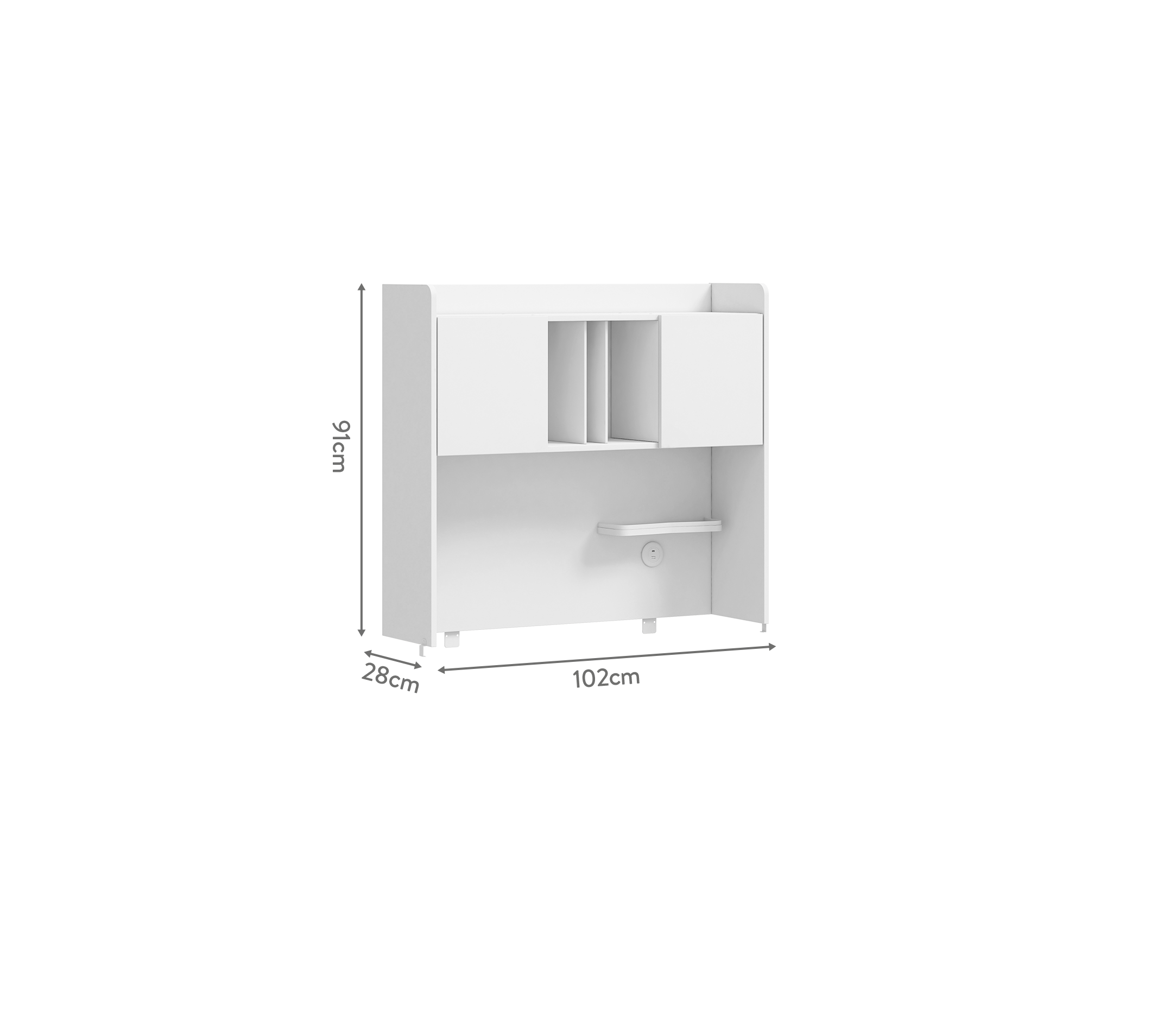 Cilek Varia White Varia Weiß STUDY UNIT WITH Schrank – Bild 2