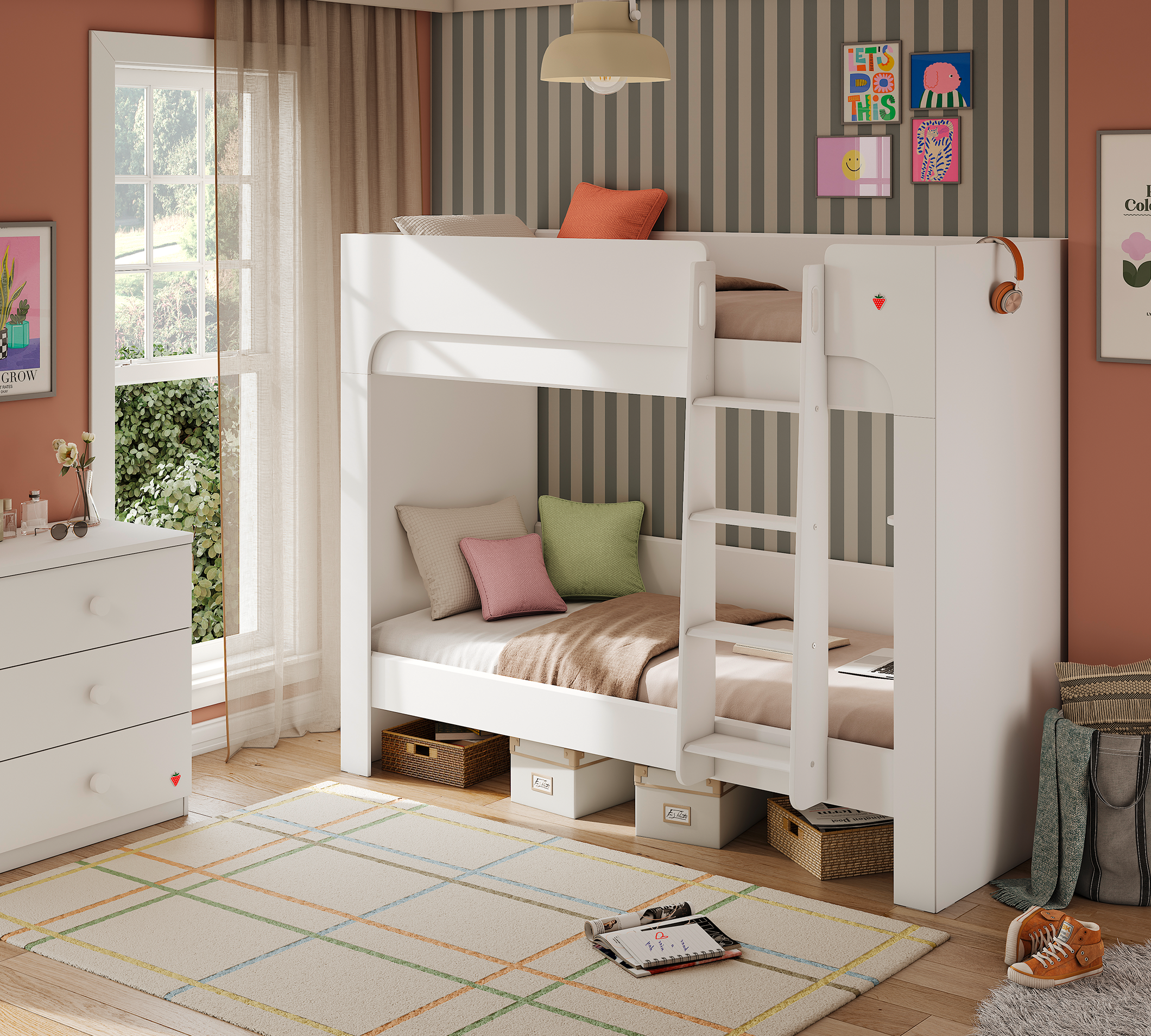 Cilek Varia White NEST Etagenbett Weiß (90X200 CM) – Bild 2