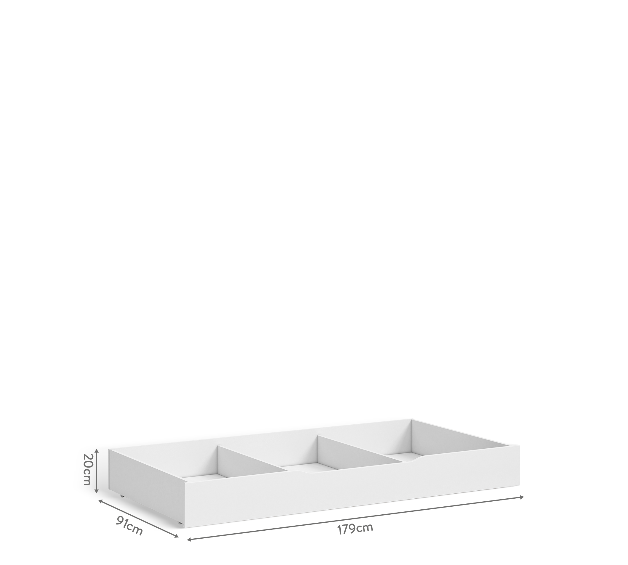Cilek Varia White Varia Weiß Etagenbett UNDER-Schublade WITH PARTITIONS – Bild 2