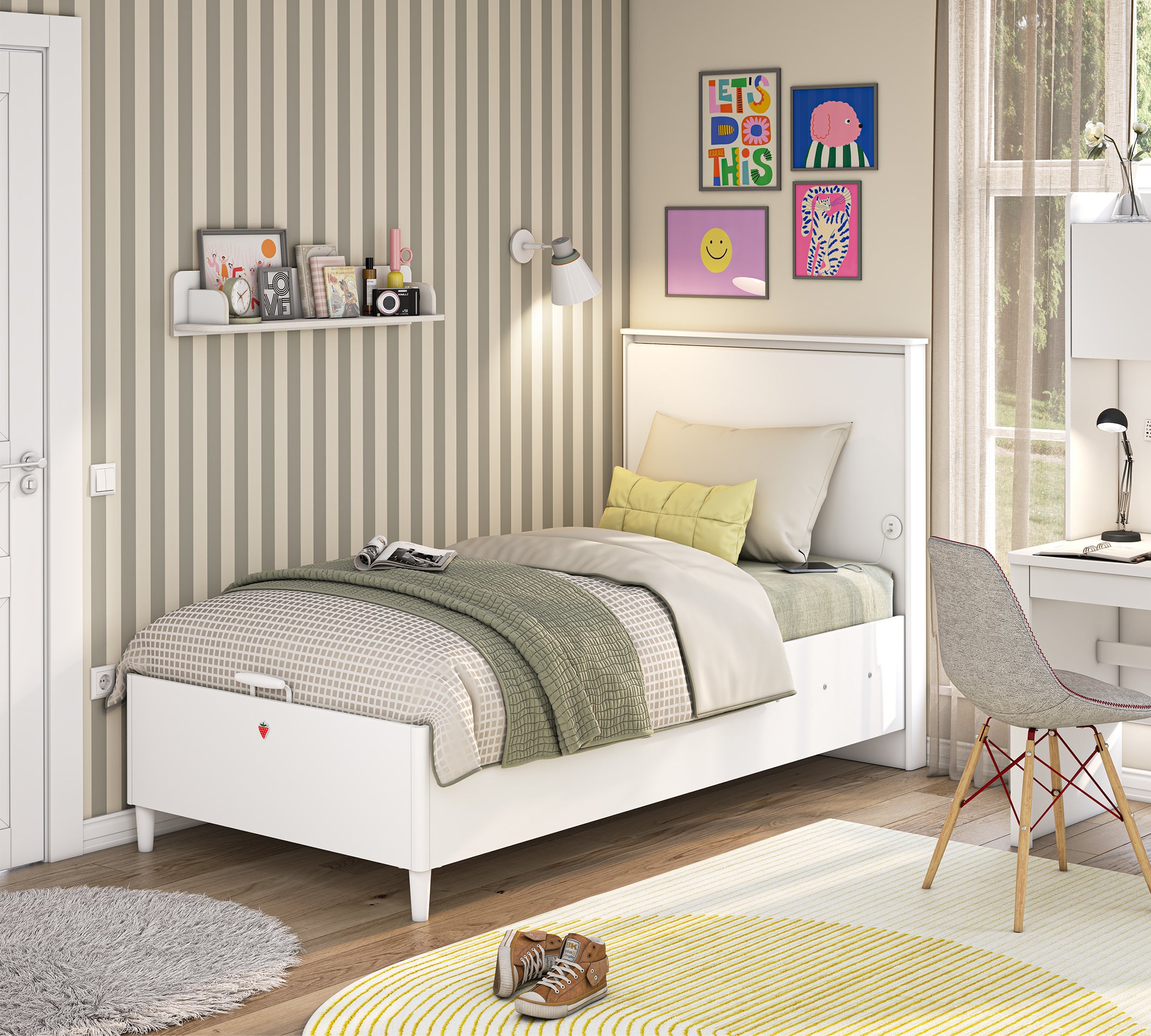 Cilek Varia White Varia Weiß Bett WITH BASE – Bild 4