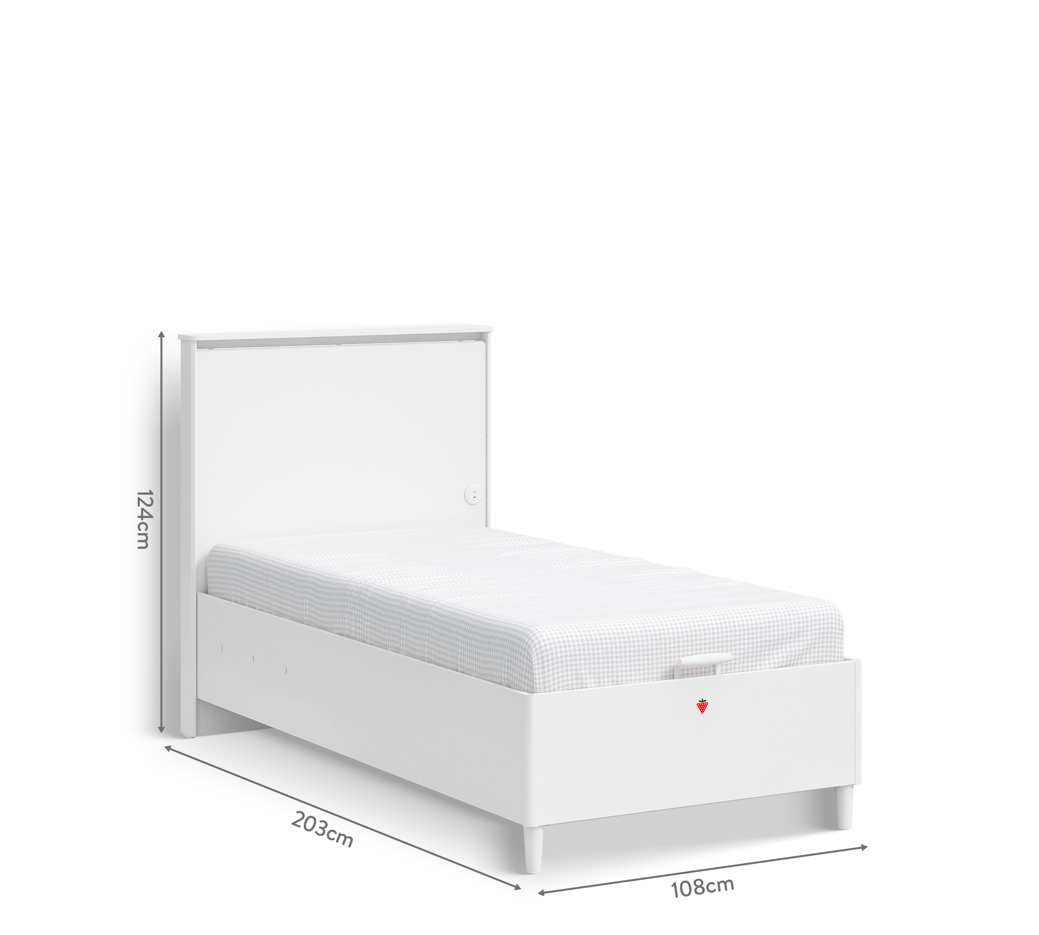 Cilek Varia White Varia Weiß Bett WITH BASE – Bild 5