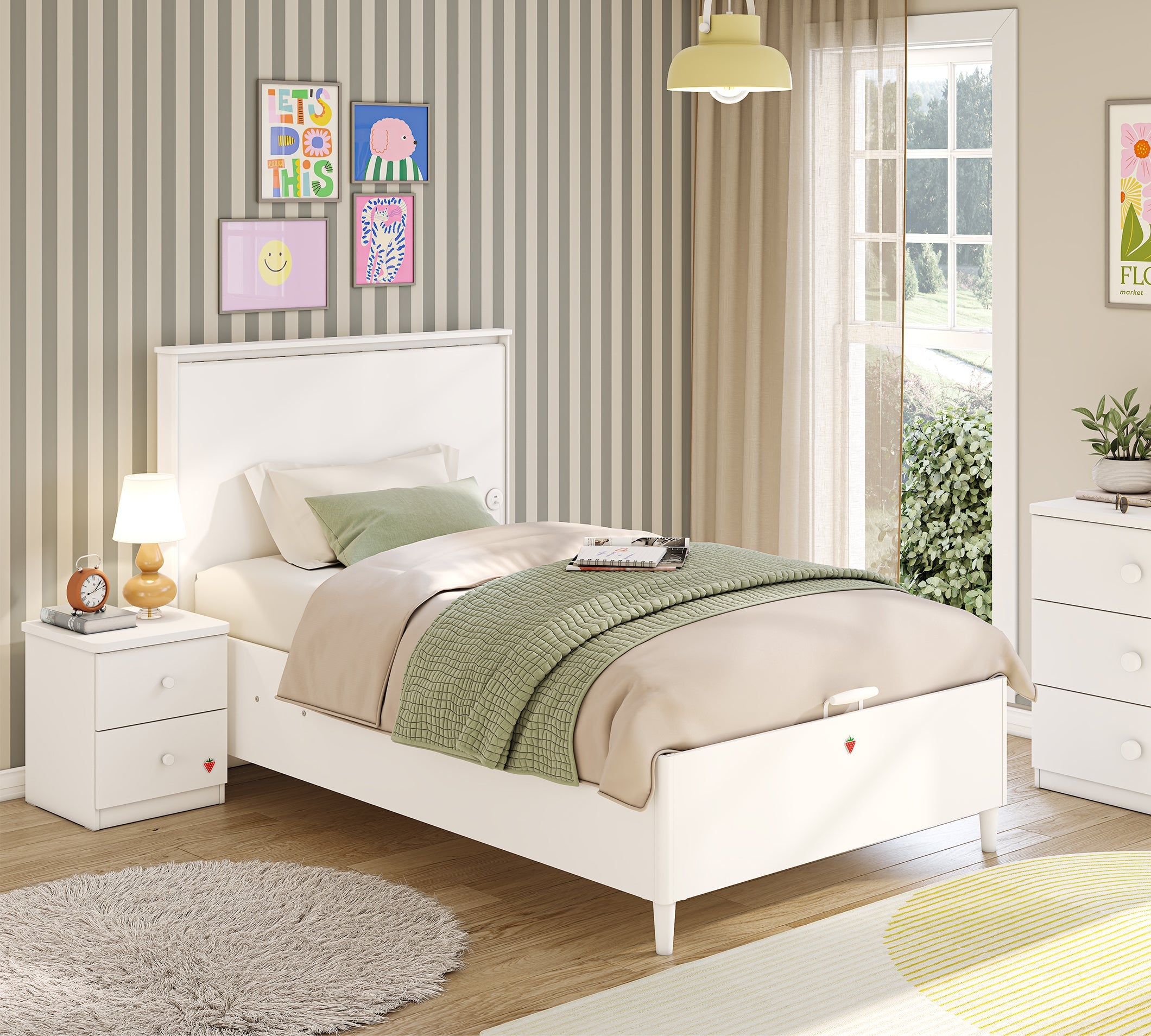Cilek Varia White Varia Weiß Bett WITH BASE – Bild 9