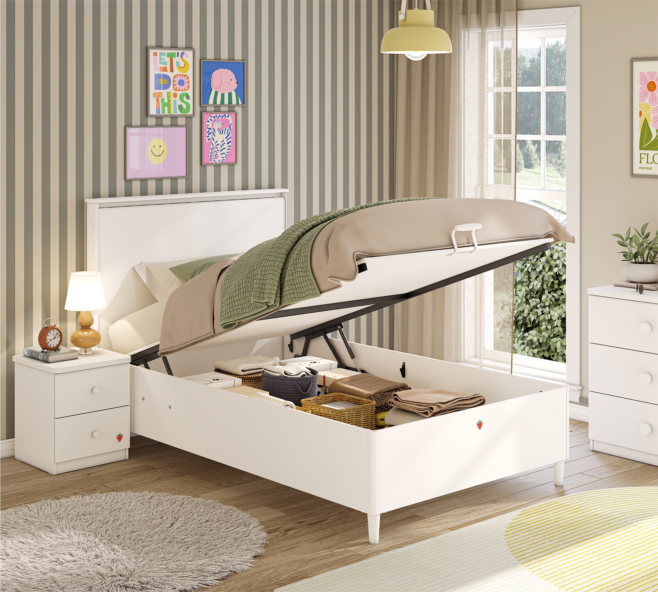 Cilek Varia White Varia Weiß Bett WITH BASE – Bild 8