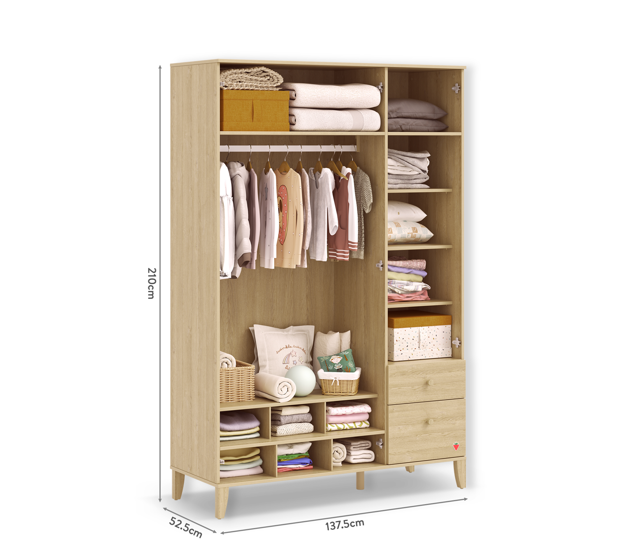 Cilek Loof 3-türiger Kleiderschrank – Bild 10