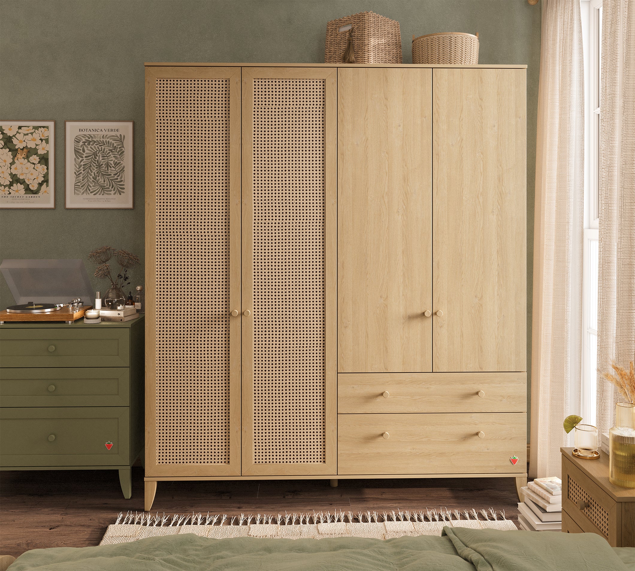 Cilek Loof 4-türiger Kleiderschrank