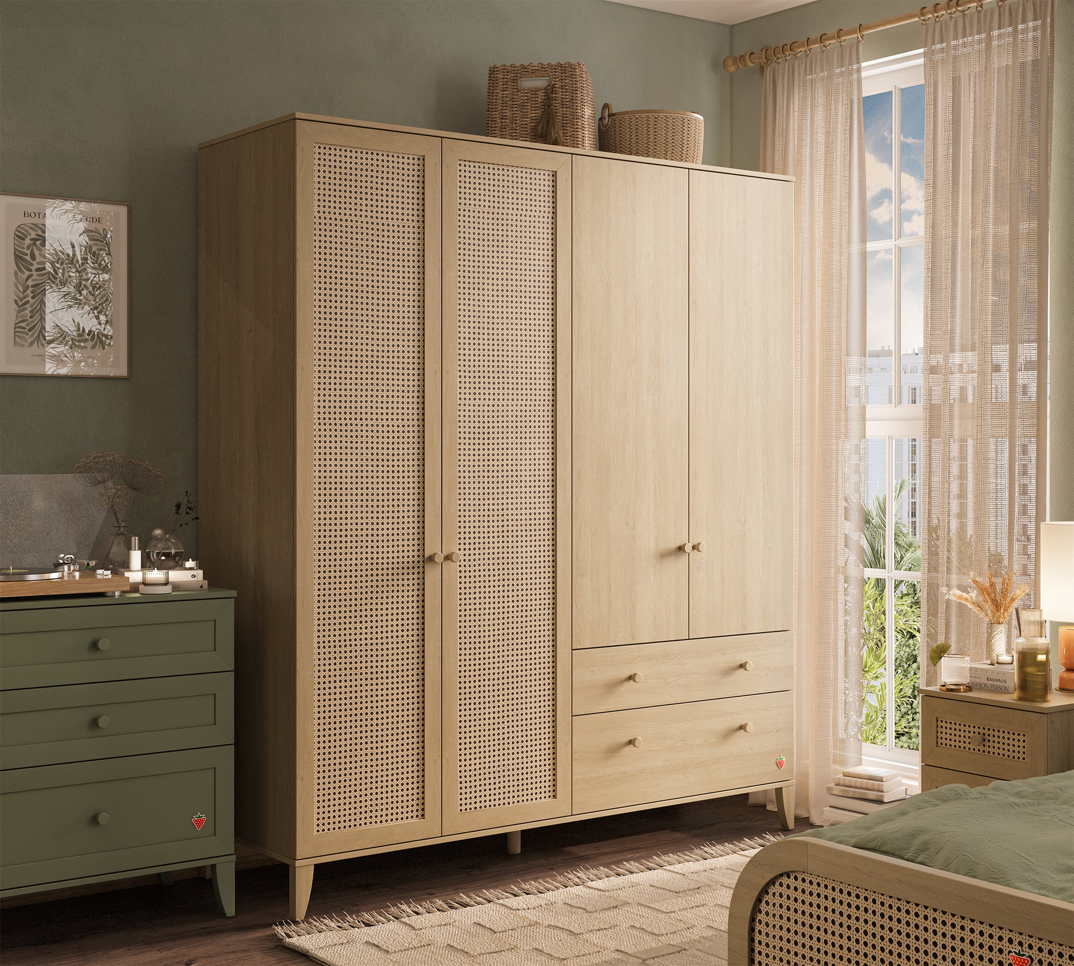 Cilek Loof 4-türiger Kleiderschrank – Bild 3