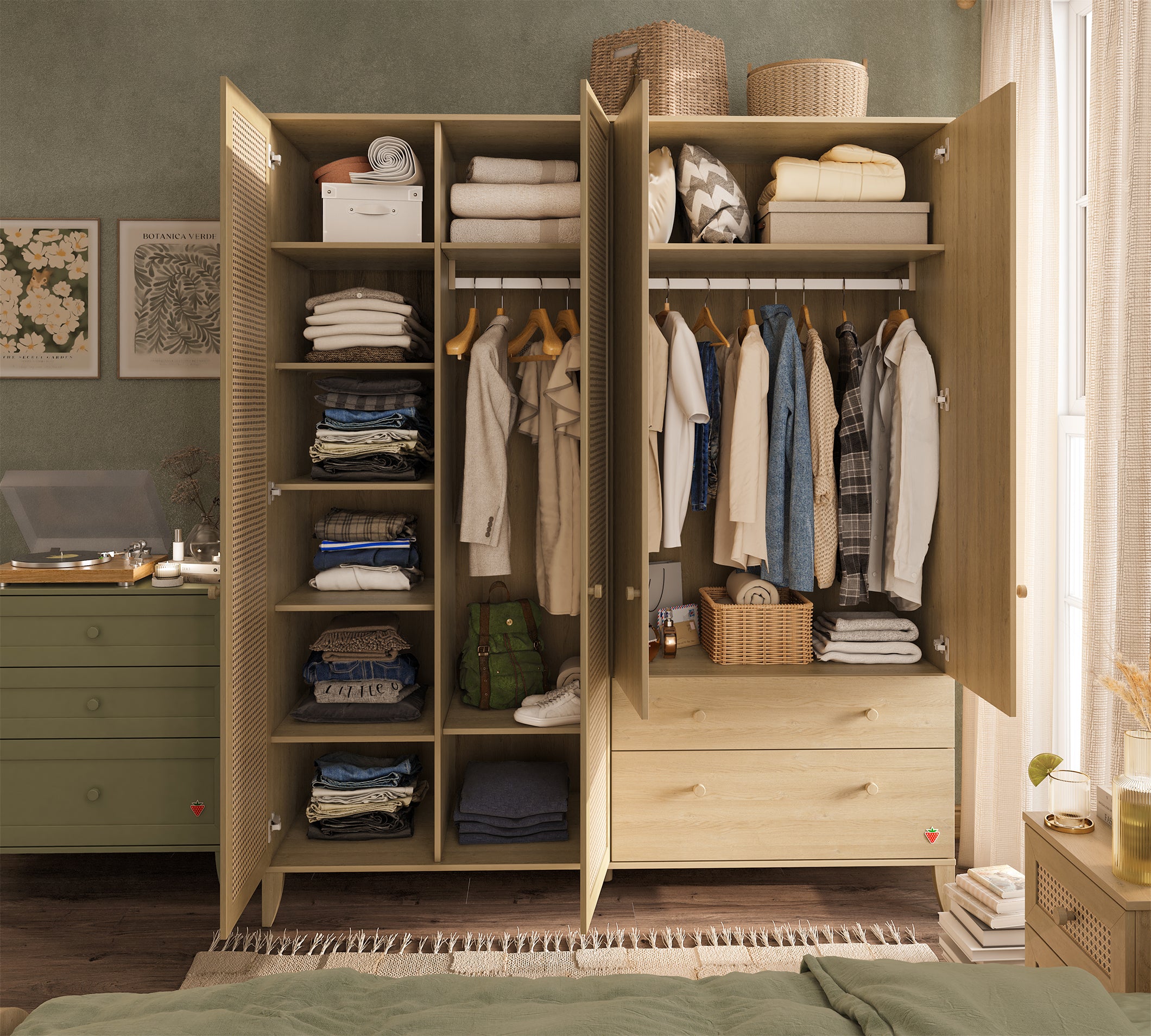 Cilek Loof 4-türiger Kleiderschrank – Bild 2
