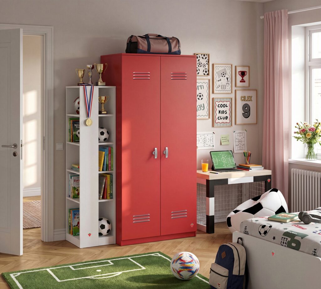 Cilek LOCKER Kleiderschrank-Rot