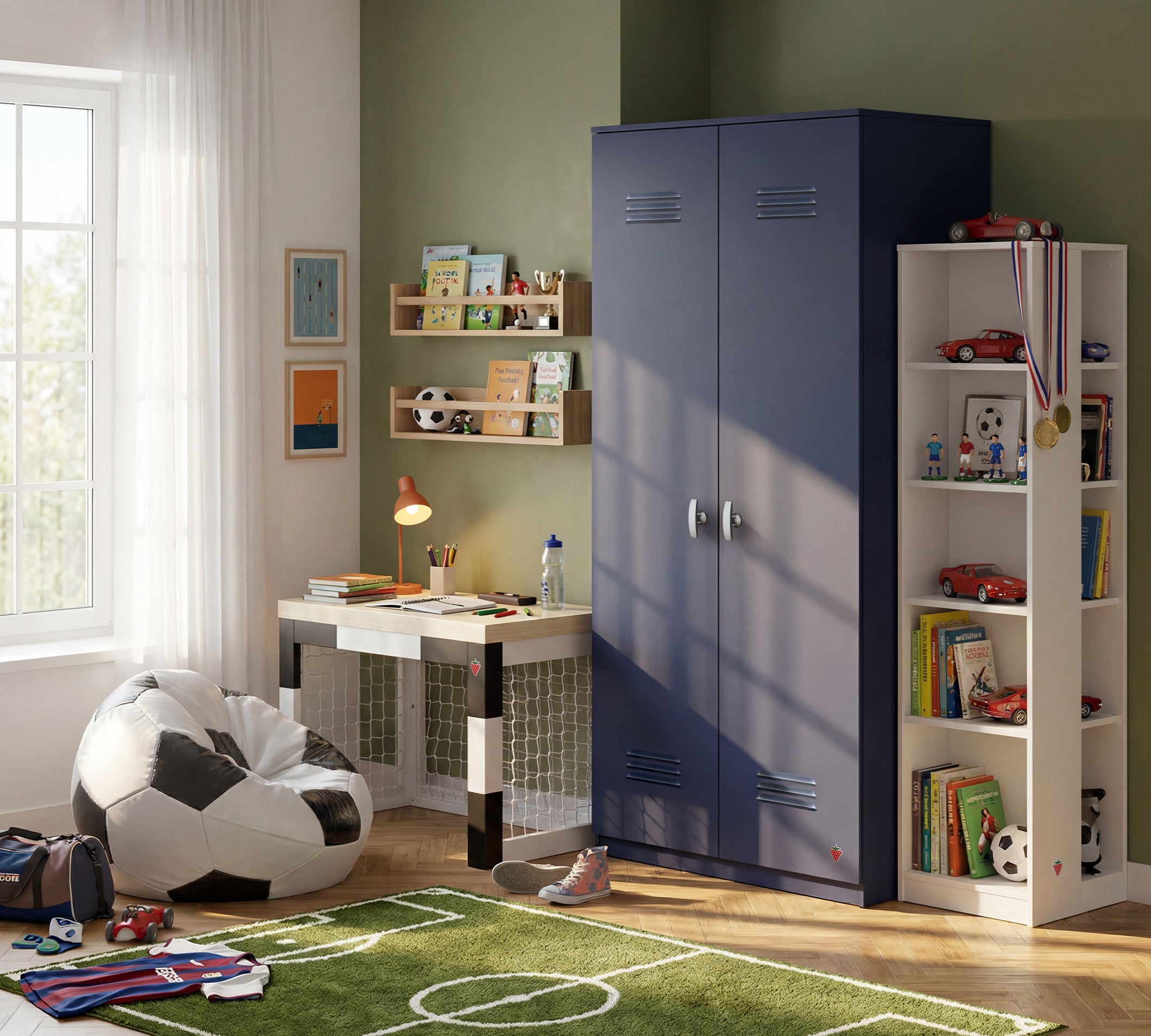 Cilek LOCKER Kleiderschrank-Dunkelblau – Bild 9