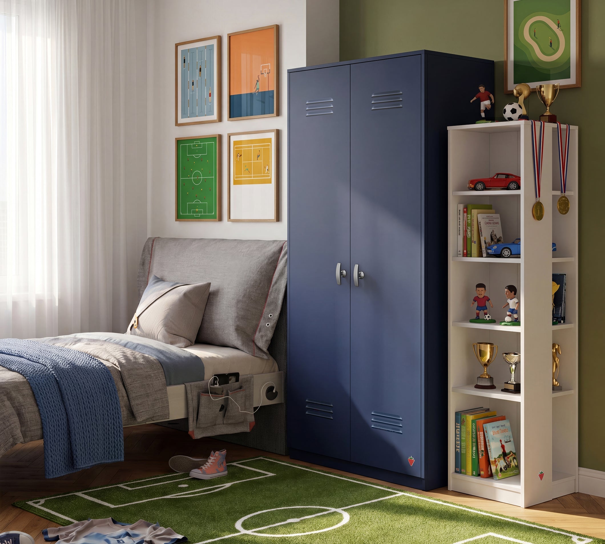 Cilek LOCKER Kleiderschrank-Dunkelblau – Bild 10
